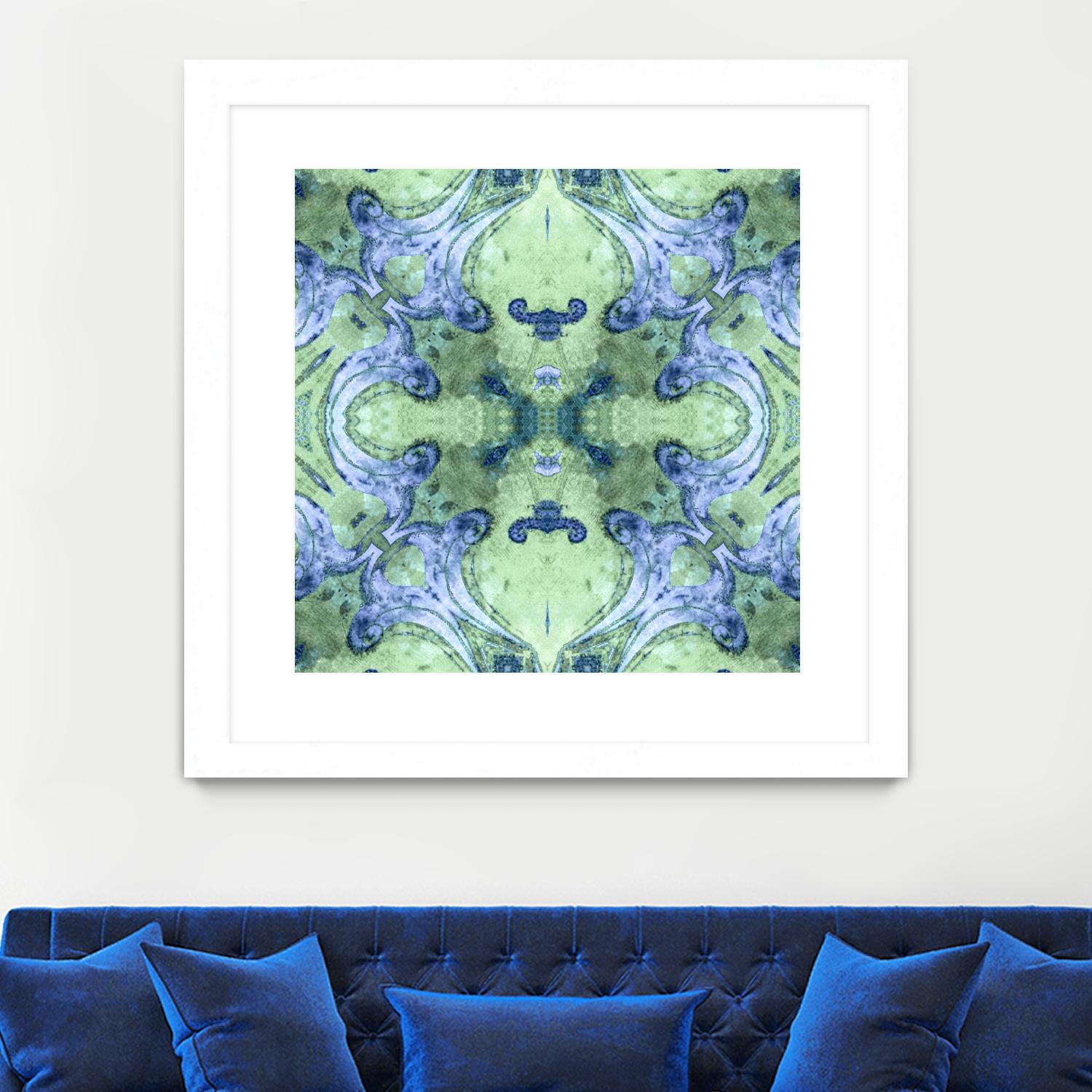 Minty 2 by Studio Arabella on GIANT ART - blue abstract