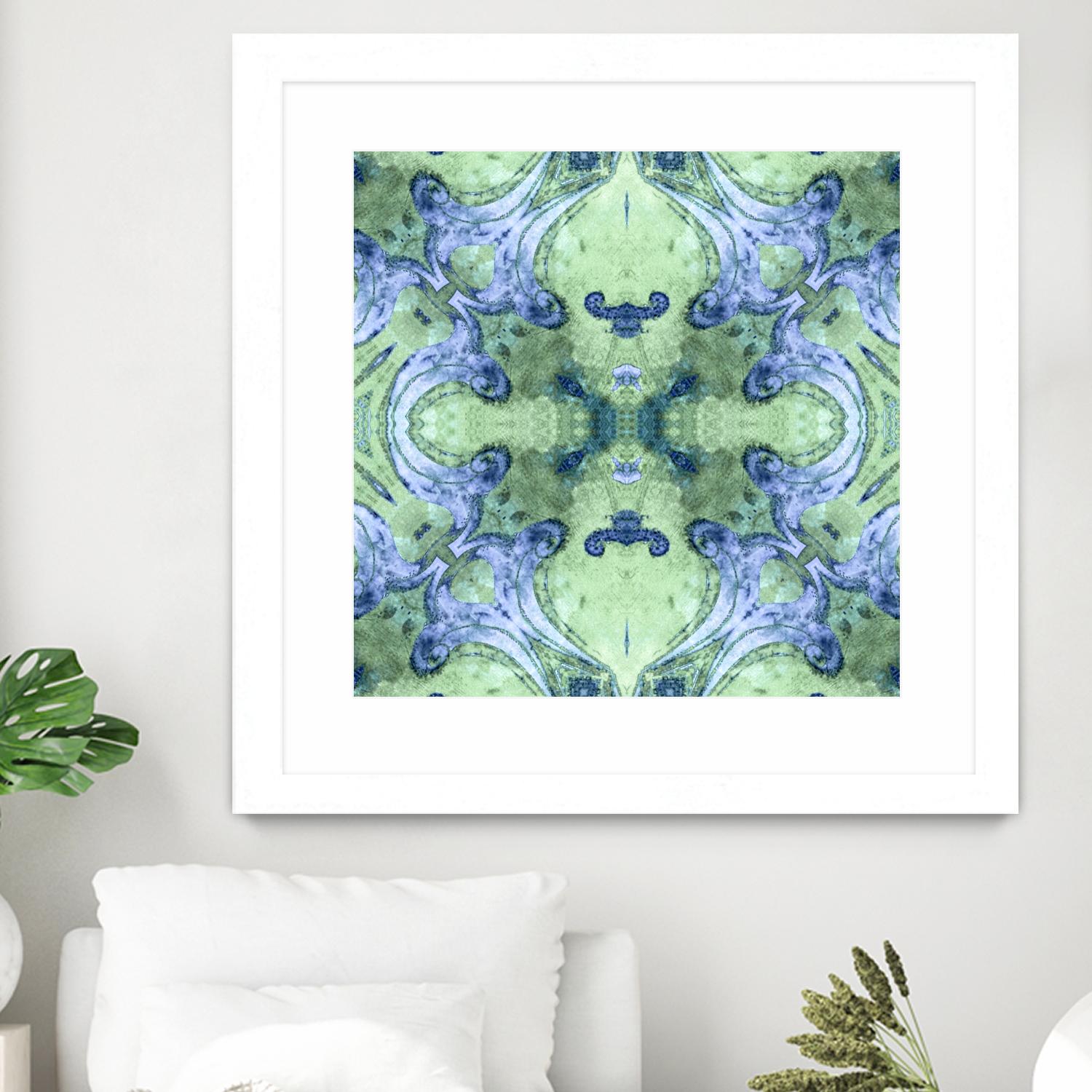 Minty 2 by Studio Arabella on GIANT ART - blue abstract