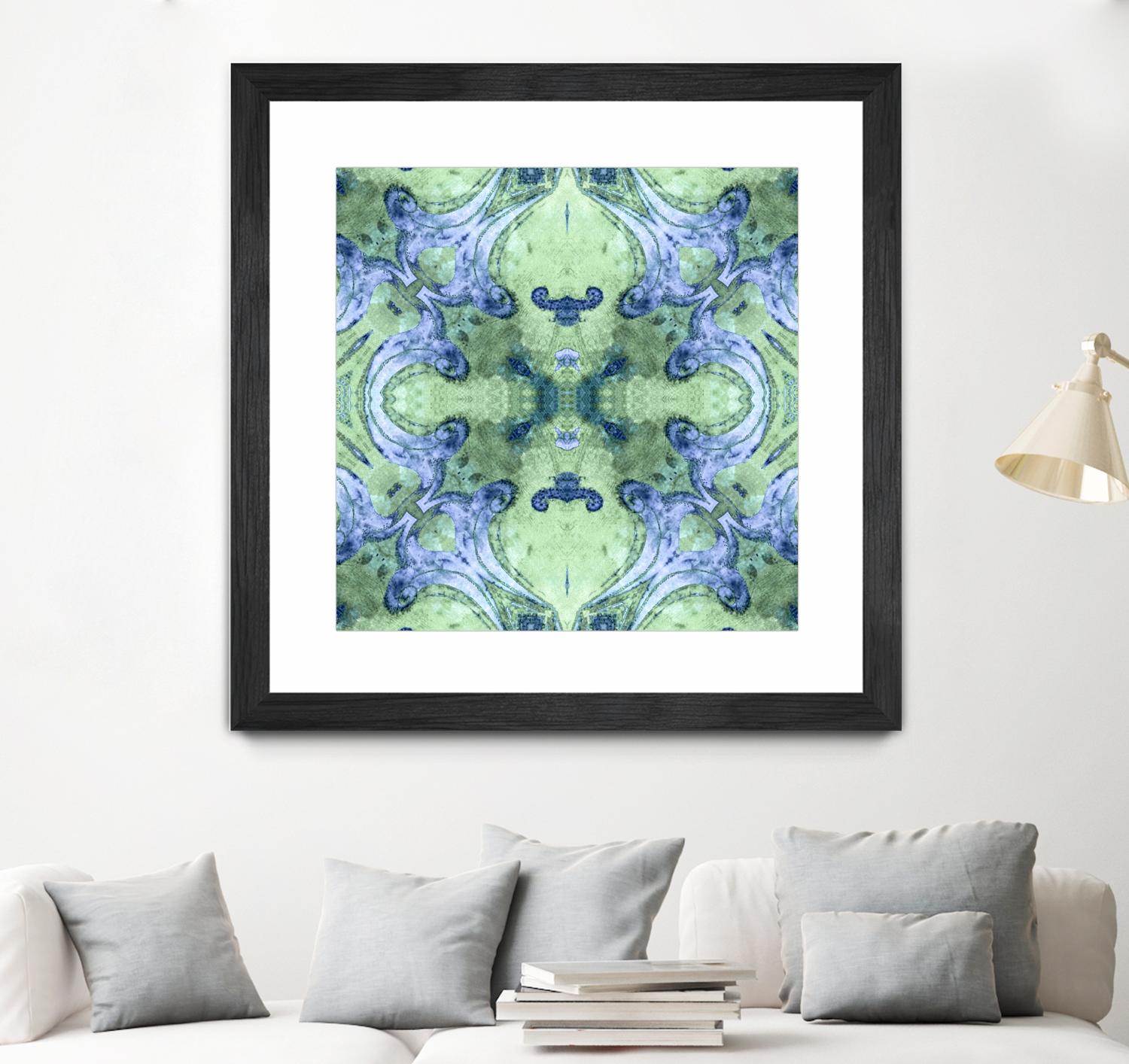 Minty 2 by Studio Arabella on GIANT ART - blue abstract