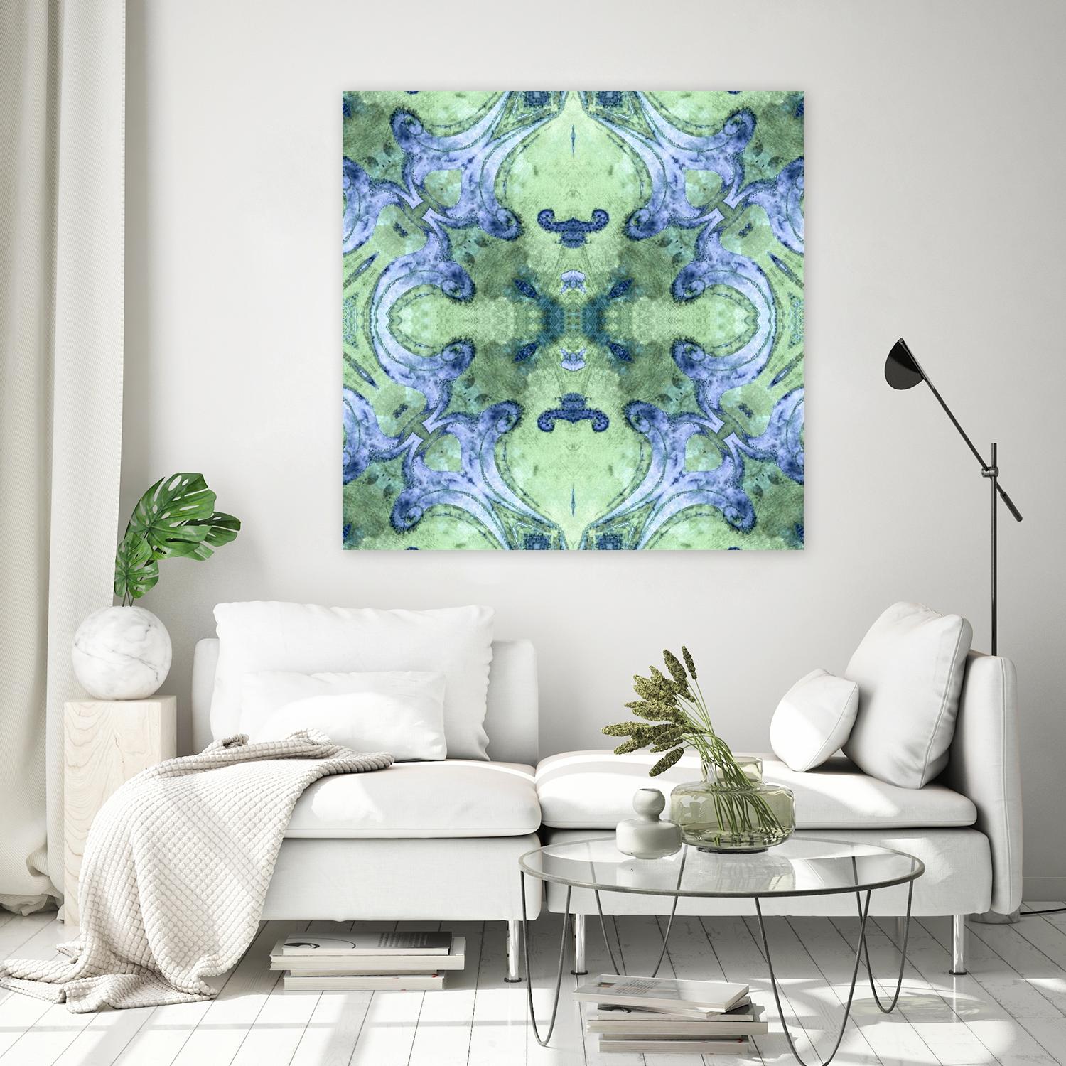 Minty 2 by Studio Arabella on GIANT ART - blue abstract
