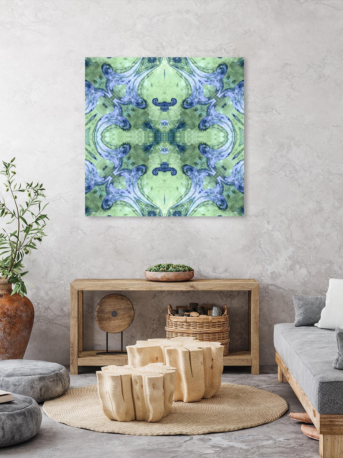 Minty 2 by Studio Arabella on GIANT ART - blue abstract