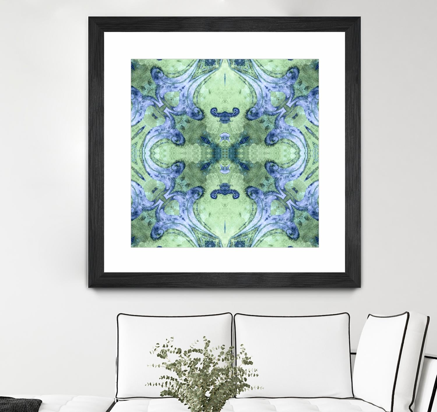 Minty 2 by Studio Arabella on GIANT ART - blue abstract