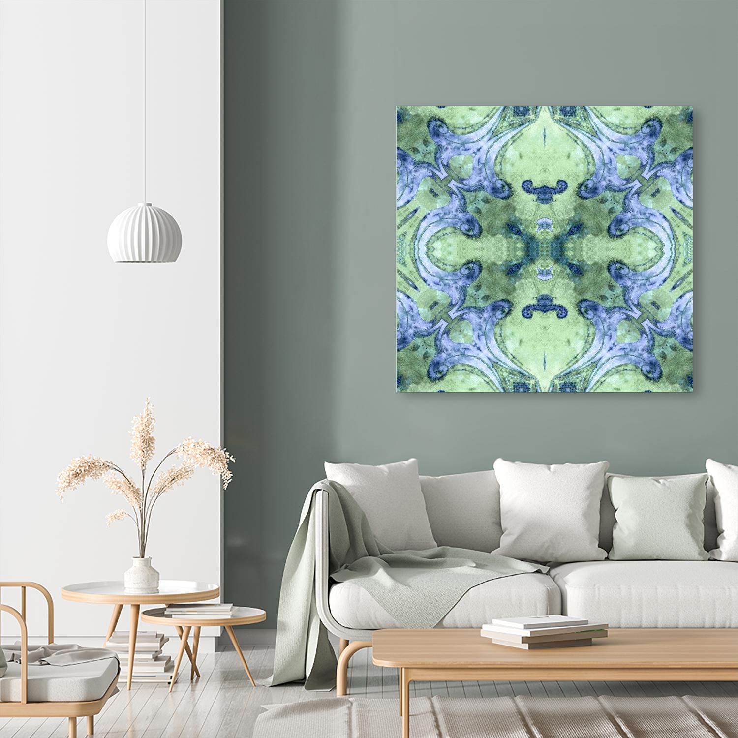 Minty 2 by Studio Arabella on GIANT ART - blue abstract