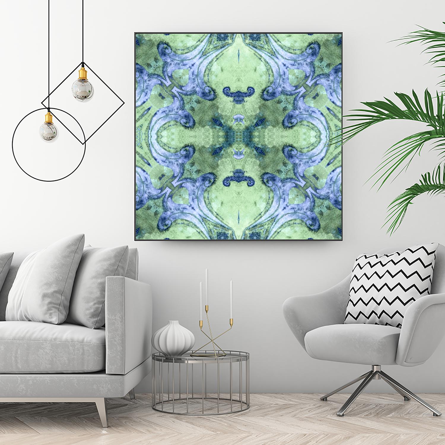 Minty 2 by Studio Arabella on GIANT ART - blue abstract