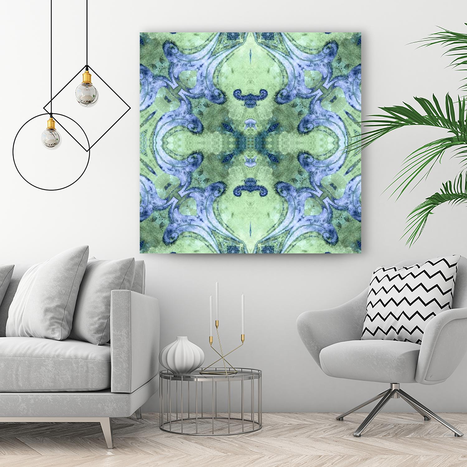 Minty 2 by Studio Arabella on GIANT ART - blue abstract