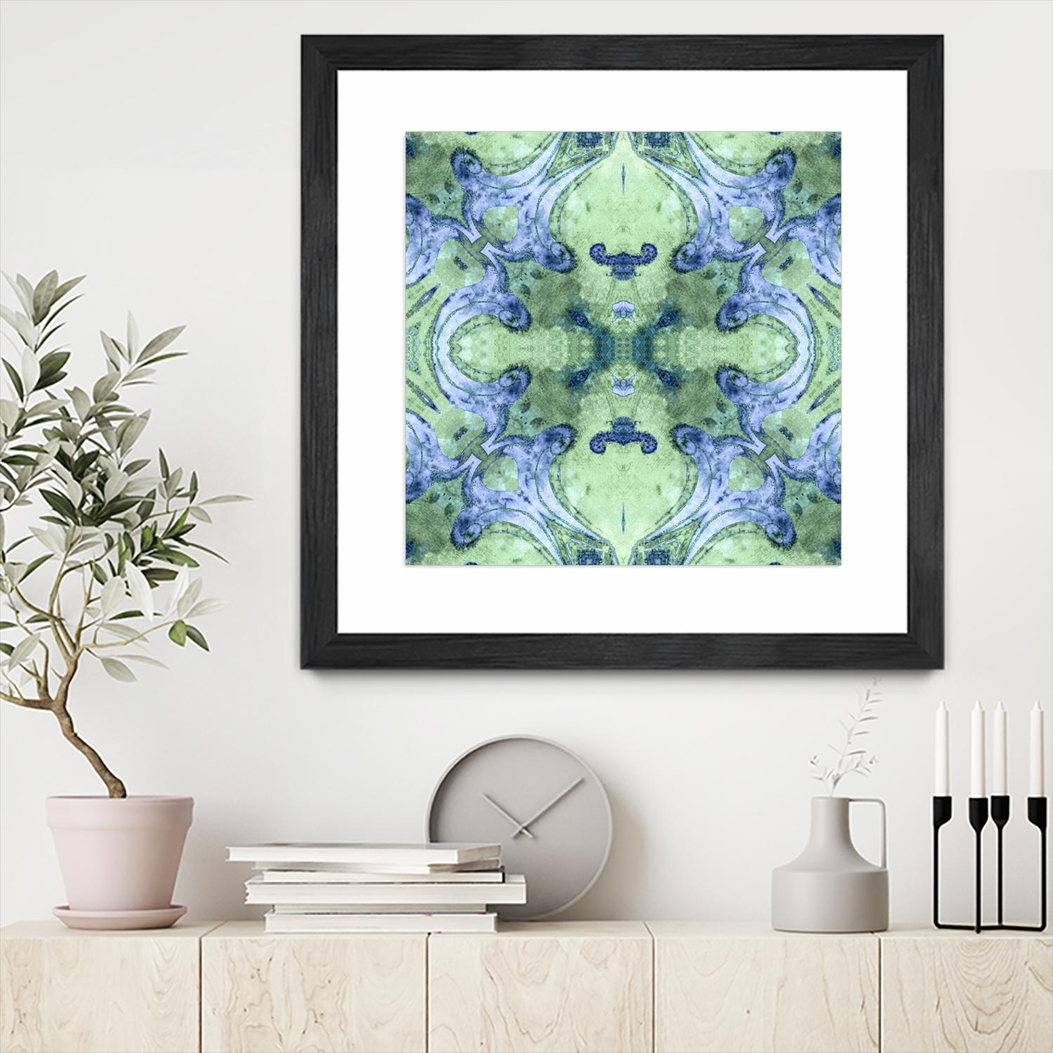 Minty 2 by Studio Arabella on GIANT ART - blue abstract