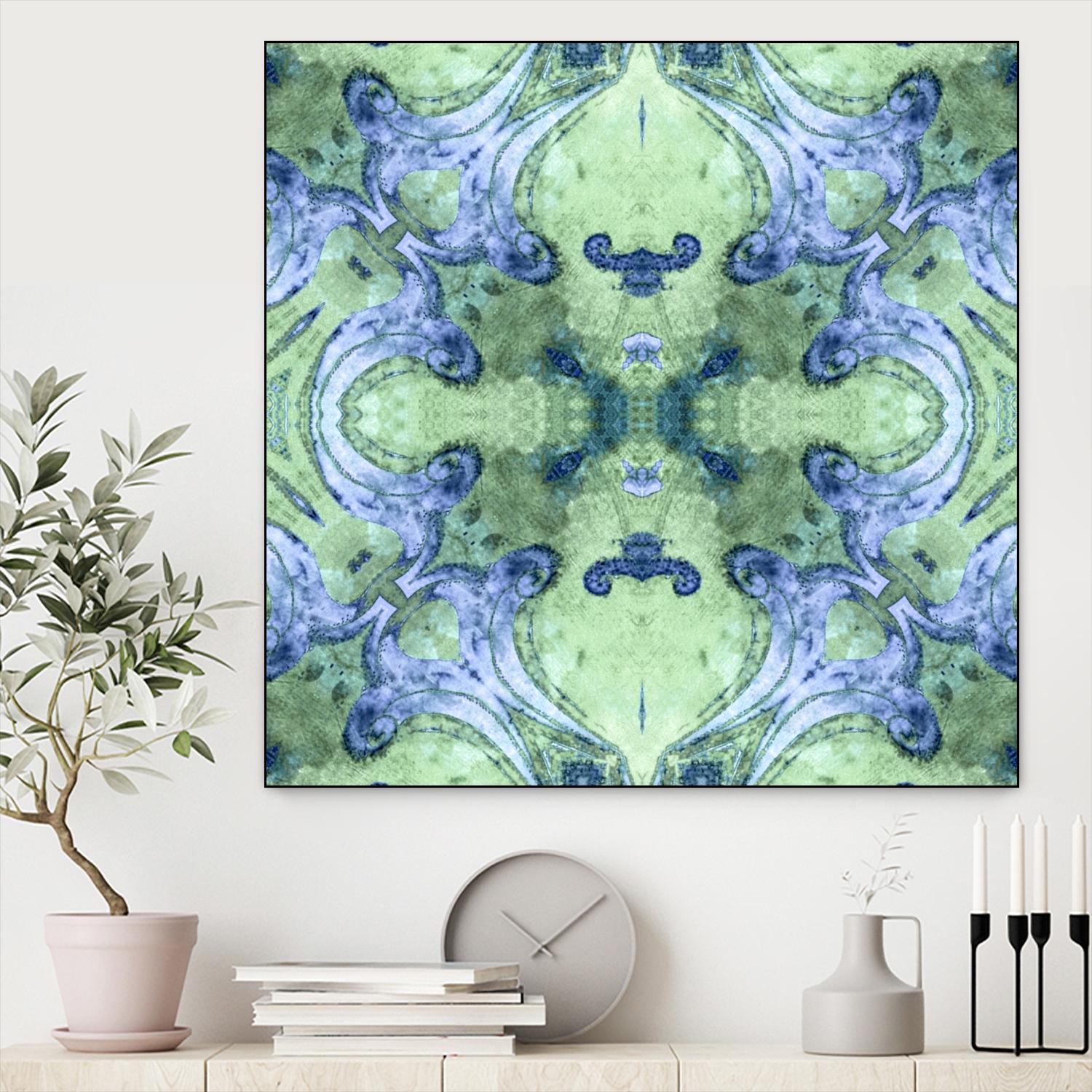 Minty 2 by Studio Arabella on GIANT ART - blue abstract