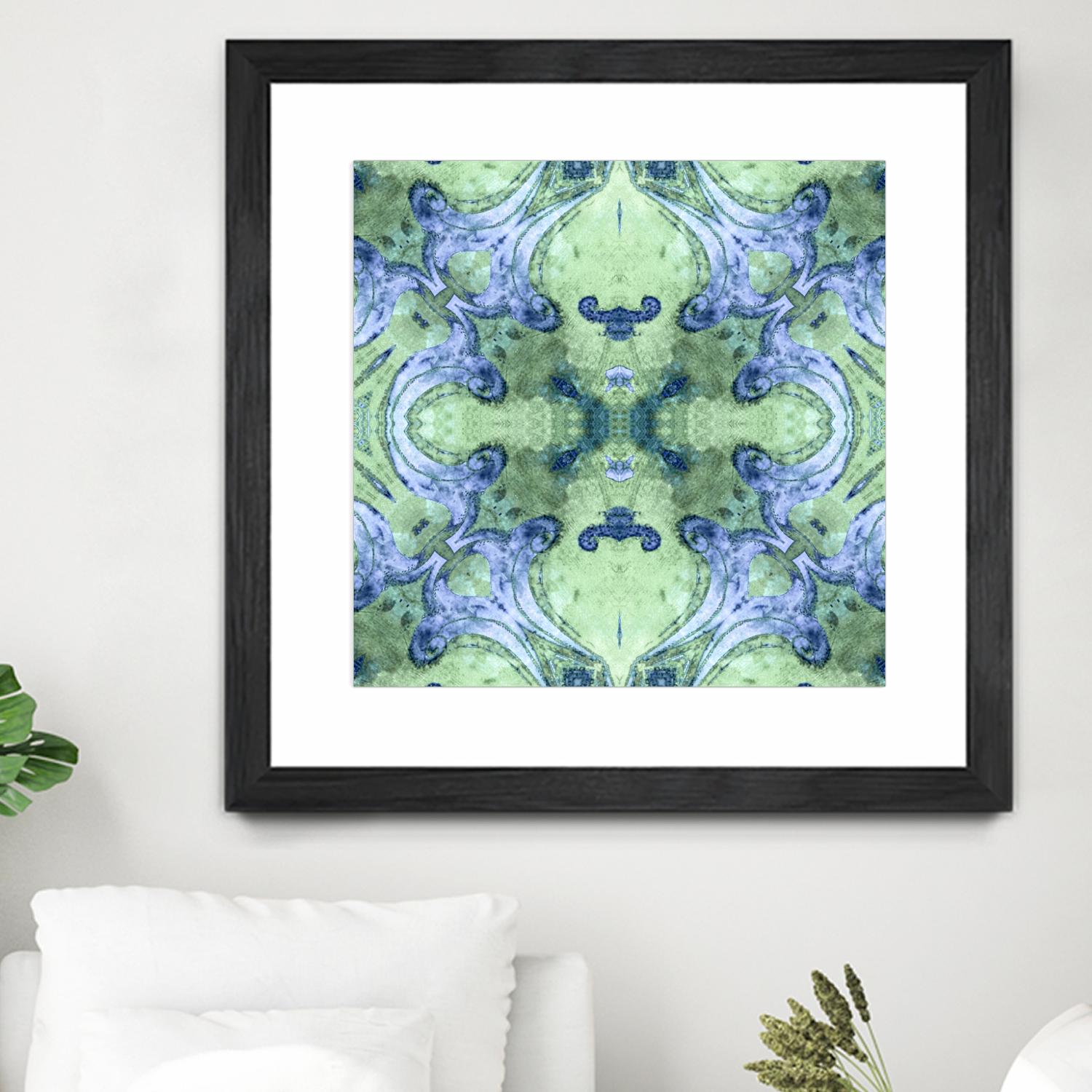 Minty 2 by Studio Arabella on GIANT ART - blue abstract