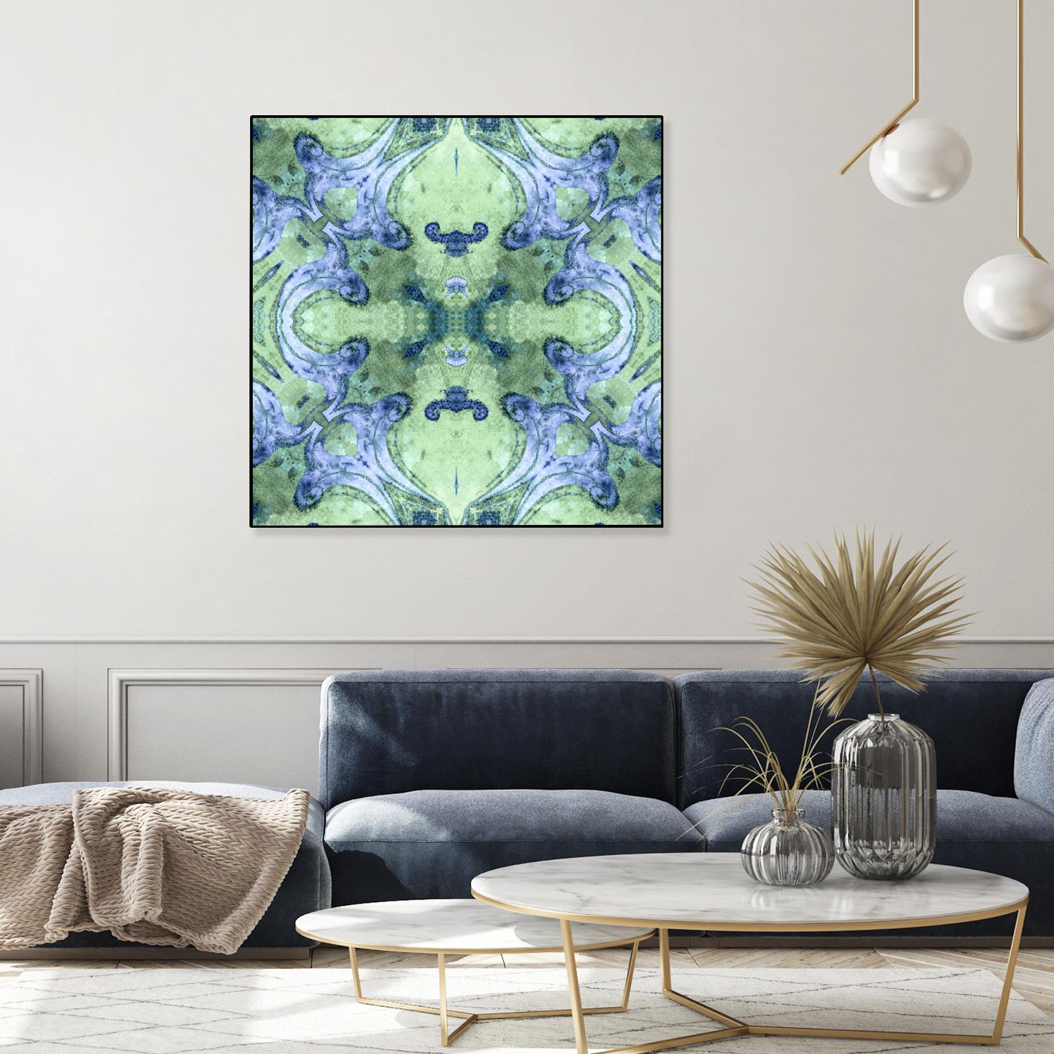 Minty 2 by Studio Arabella on GIANT ART - blue abstract