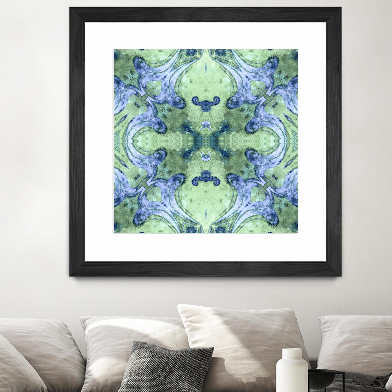 Minty 2 by Studio Arabella on GIANT ART - blue abstract