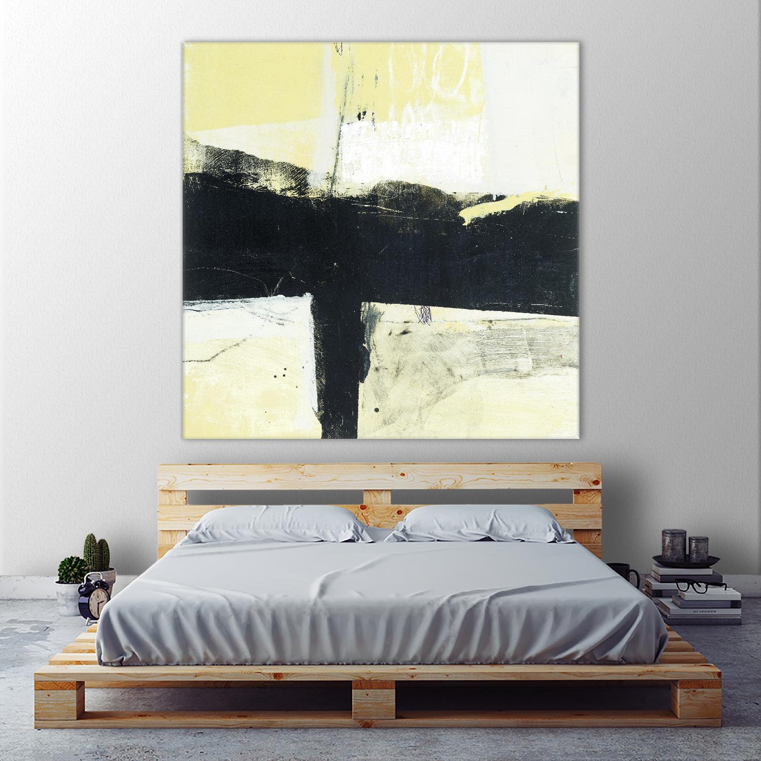 Coal Train A by JB Hall on GIANT ART - yellow abstract