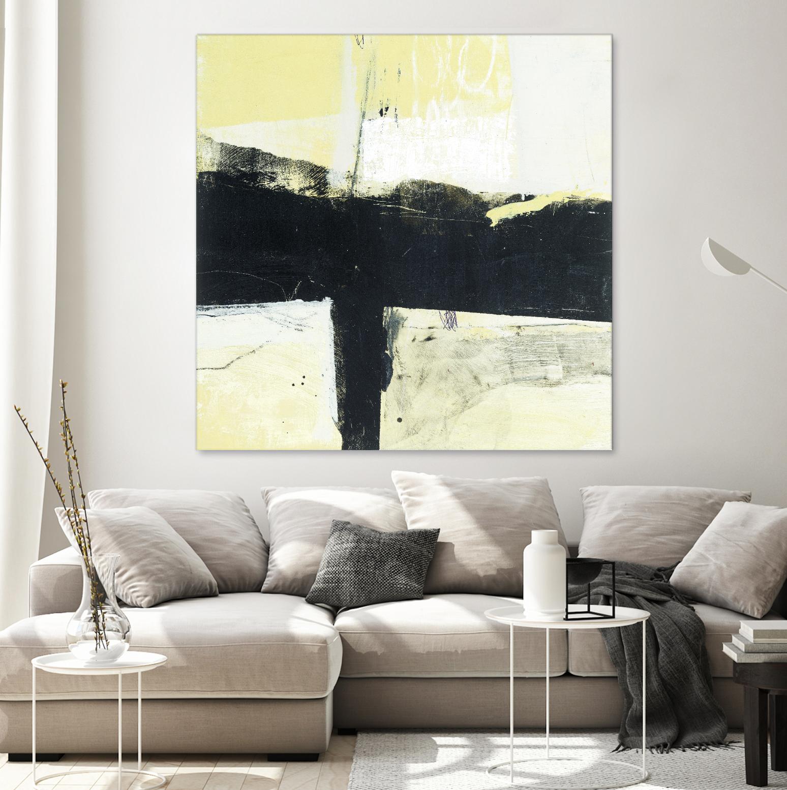 Coal Train A by JB Hall on GIANT ART - yellow abstract