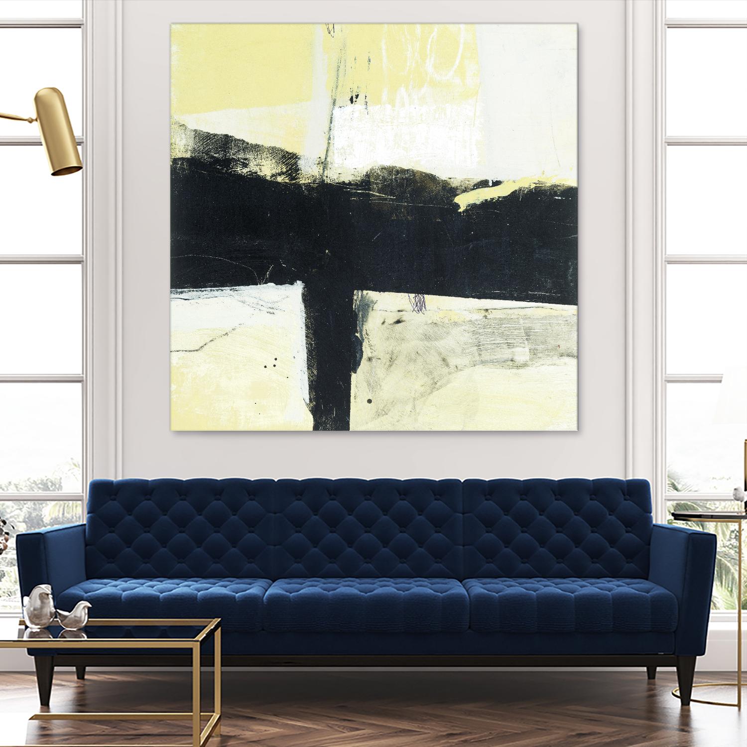 Coal Train A by JB Hall on GIANT ART - yellow abstract