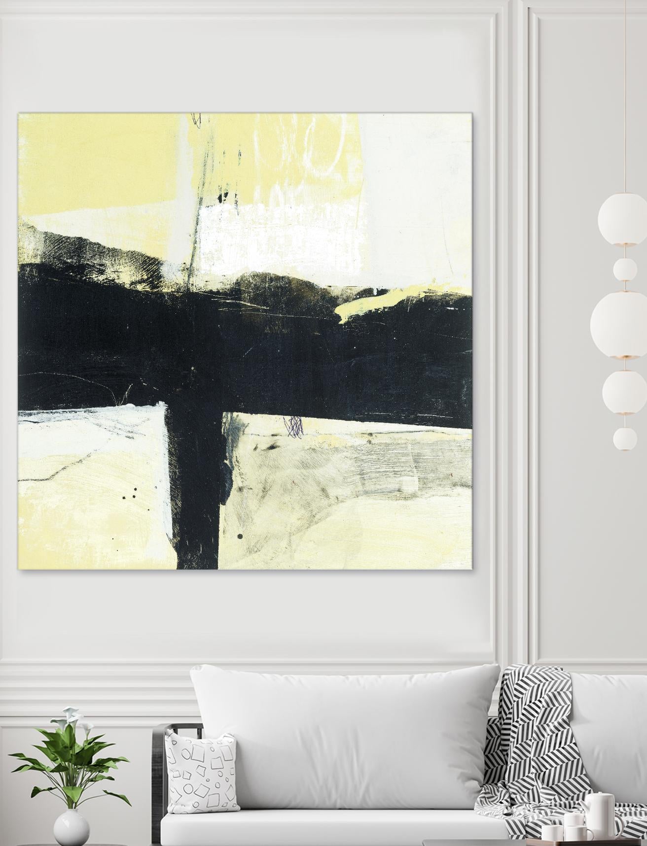 Coal Train A by JB Hall on GIANT ART - yellow abstract