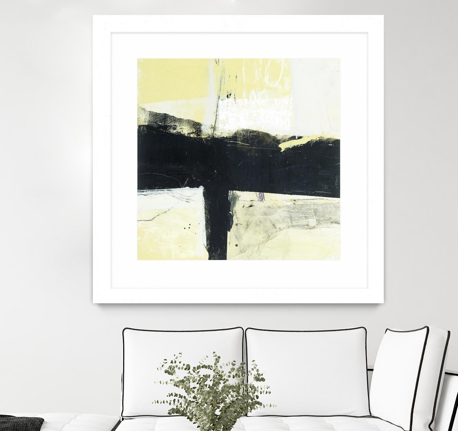 Coal Train A by JB Hall on GIANT ART - yellow abstract