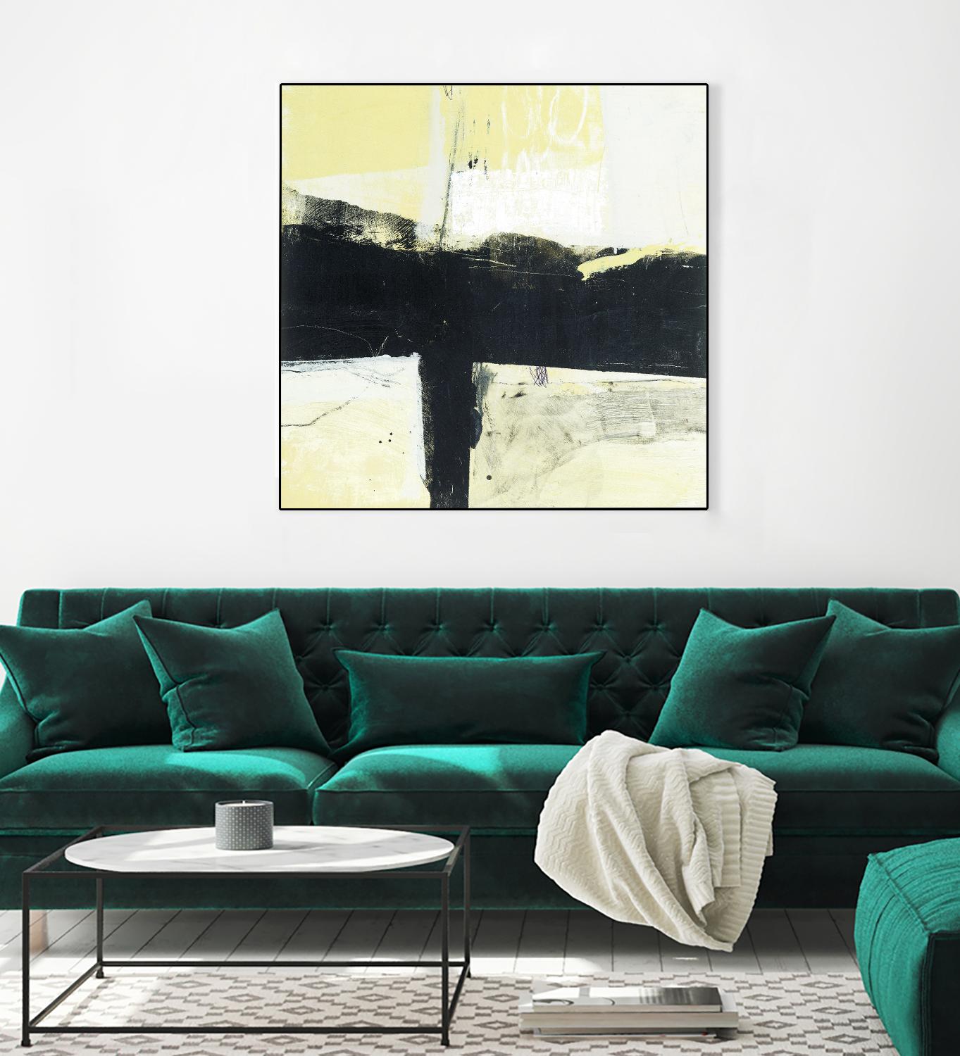 Coal Train A by JB Hall on GIANT ART - yellow abstract