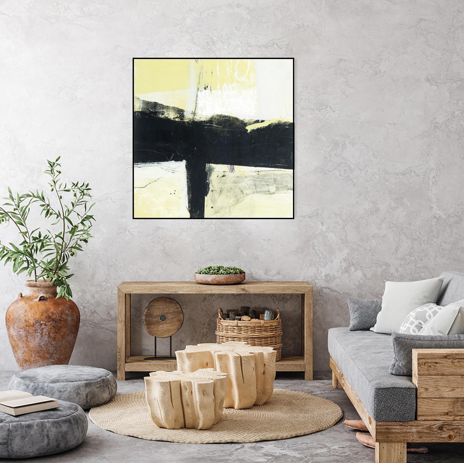 Coal Train A by JB Hall on GIANT ART - yellow abstract