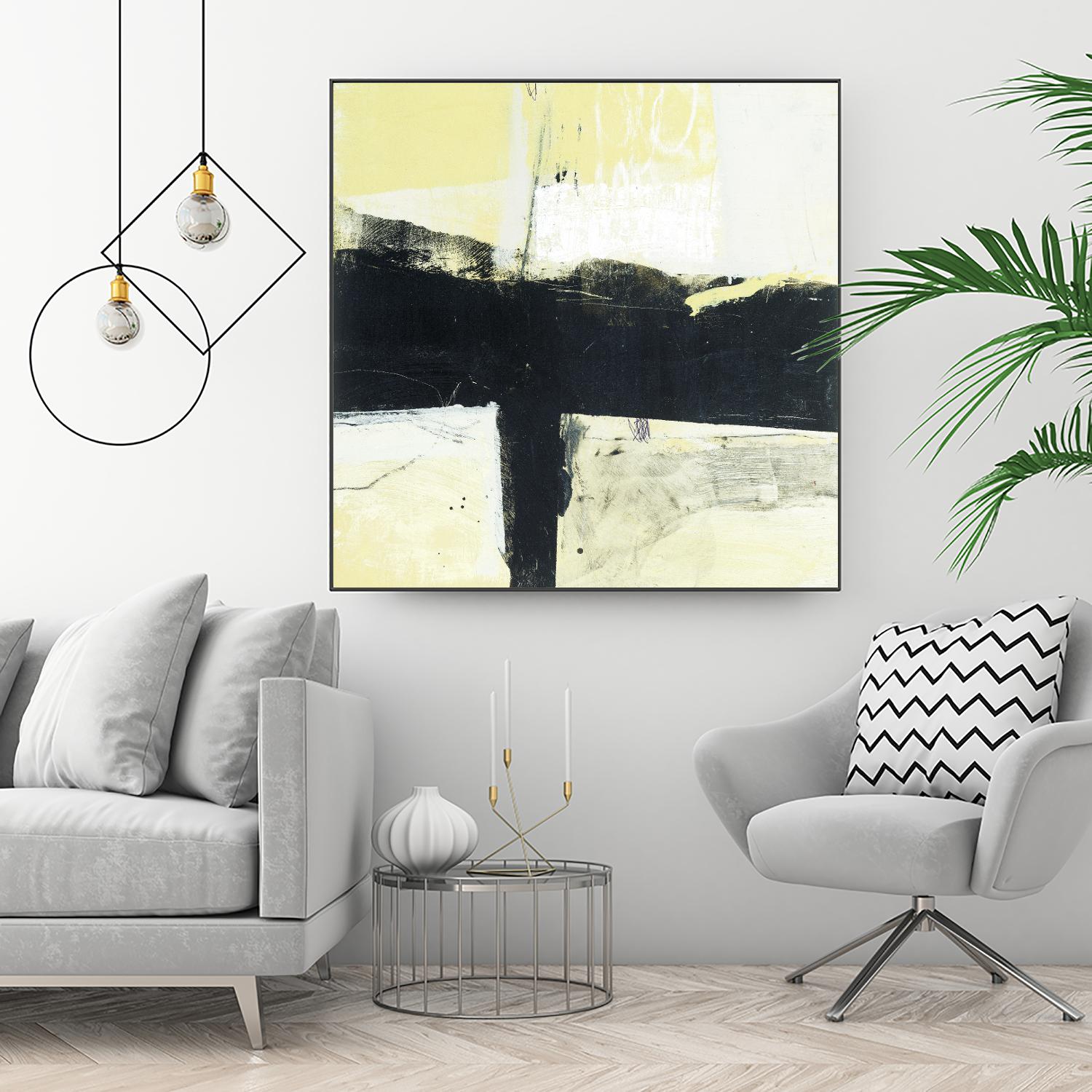 Coal Train A by JB Hall on GIANT ART - yellow abstract