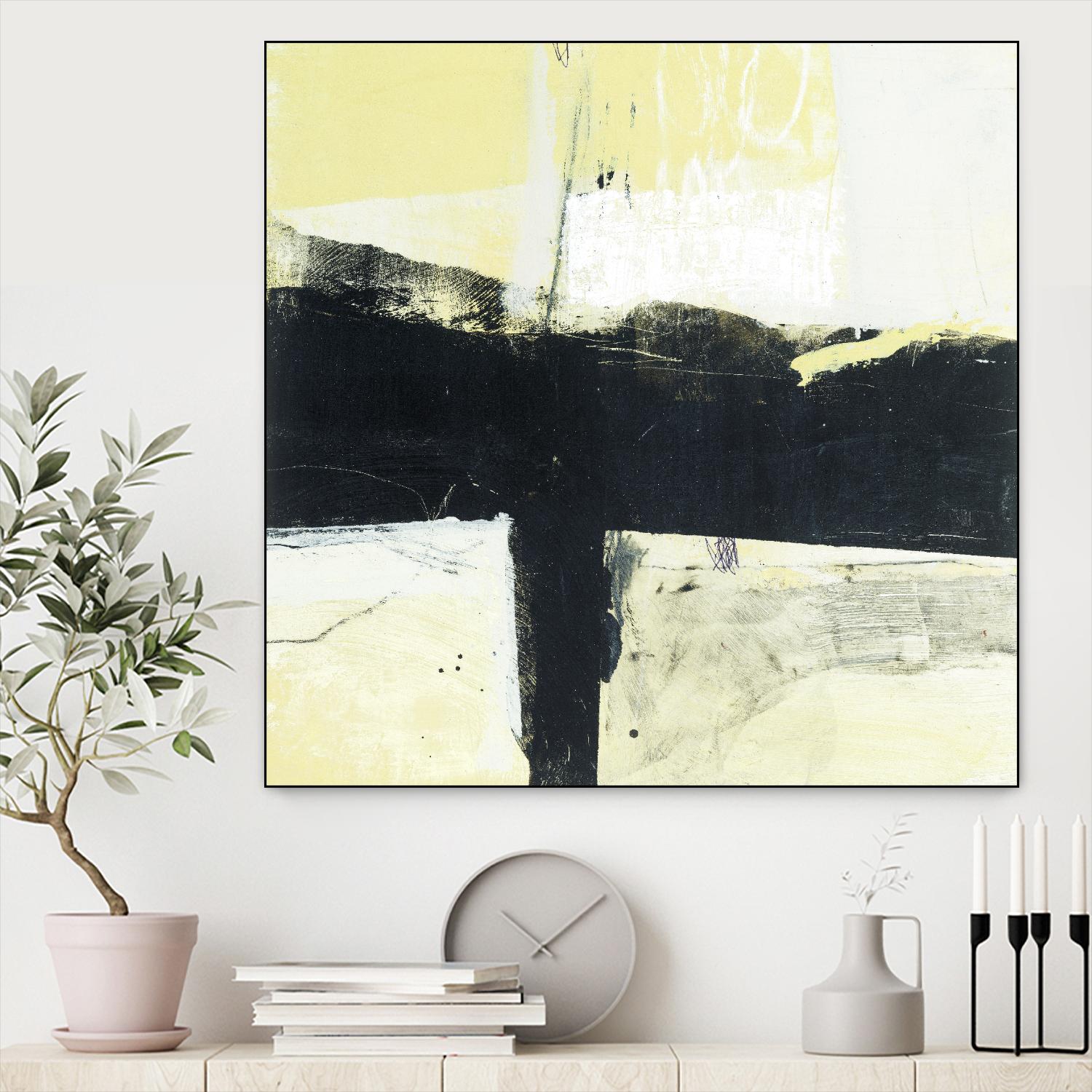 Coal Train A by JB Hall on GIANT ART - yellow abstract