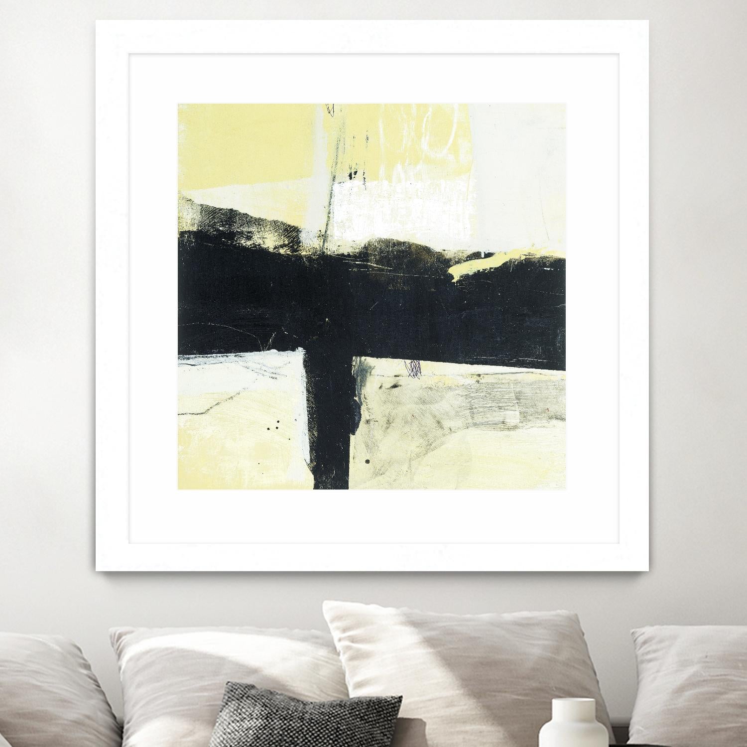 Coal Train A by JB Hall on GIANT ART - yellow abstract