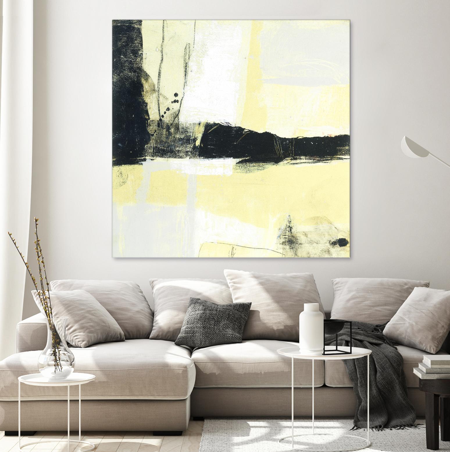 Coal Train D by JB Hall on GIANT ART - yellow abstract