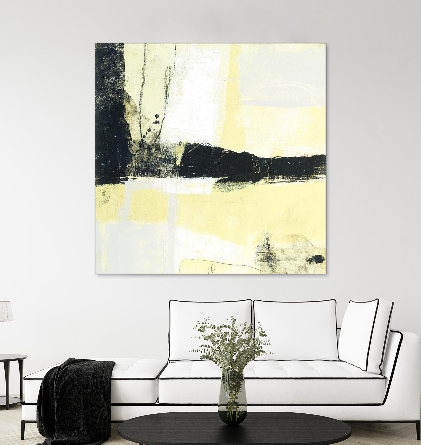Coal Train D by JB Hall on GIANT ART - yellow abstract