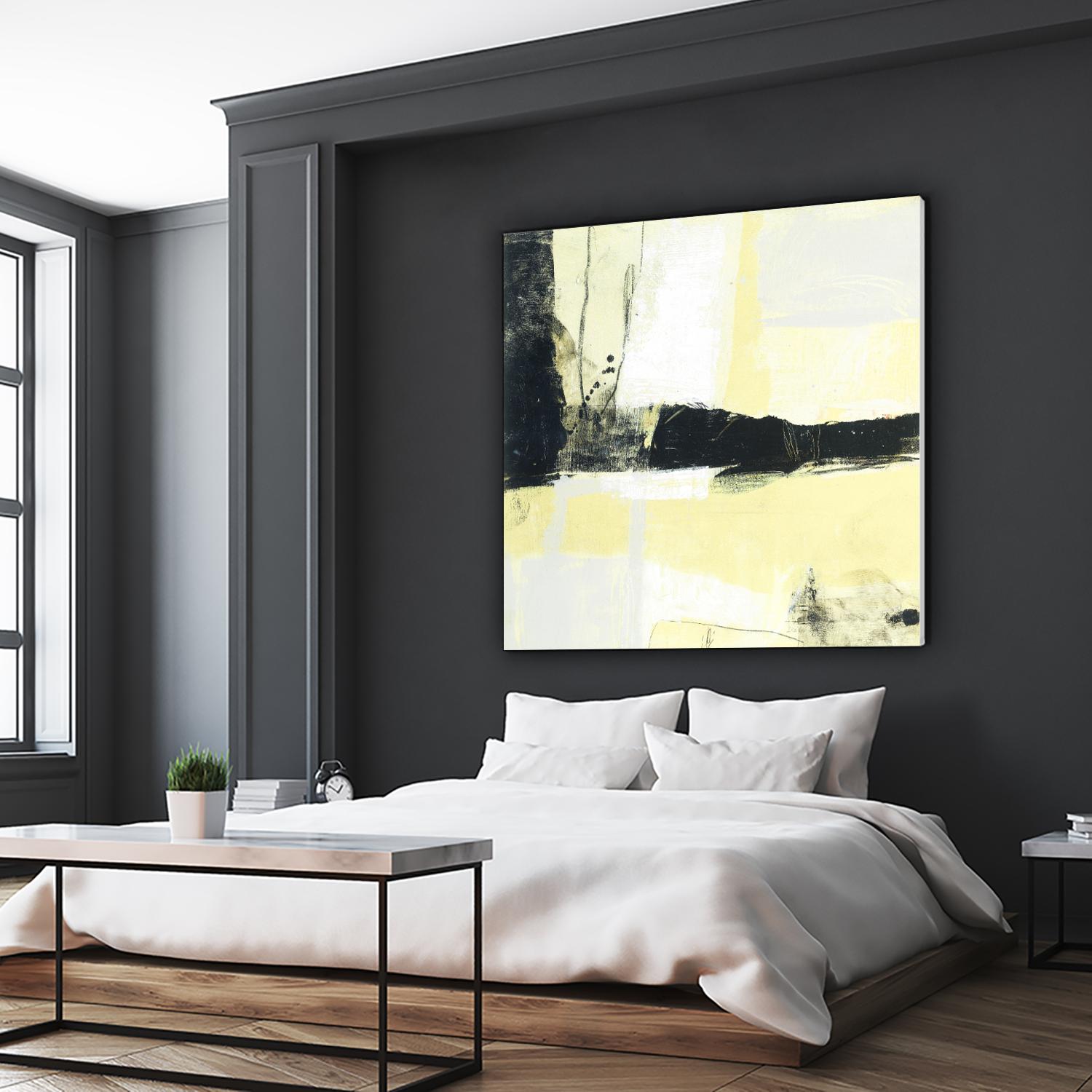 Coal Train D by JB Hall on GIANT ART - yellow abstract