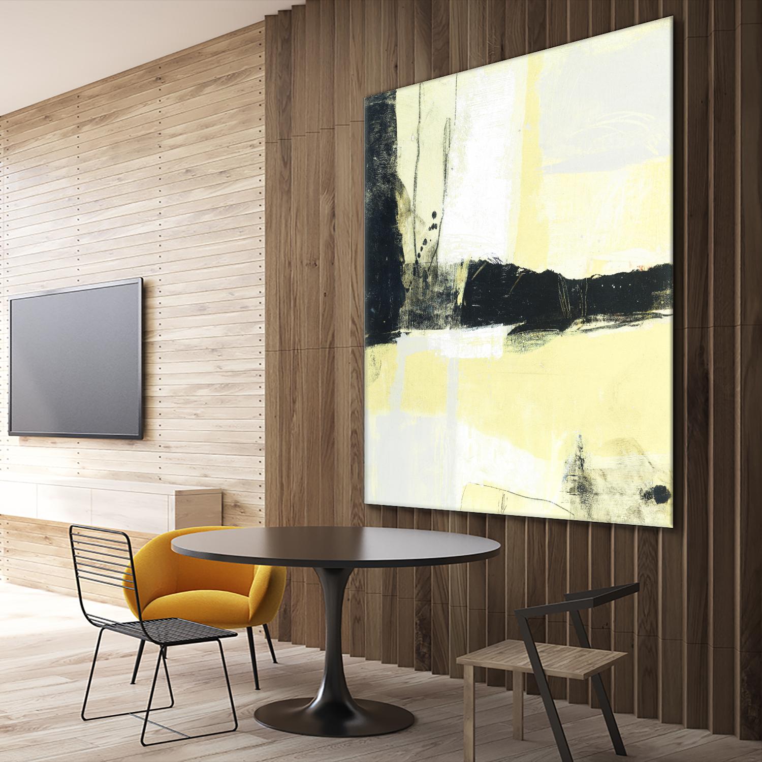 Coal Train D by JB Hall on GIANT ART - yellow abstract