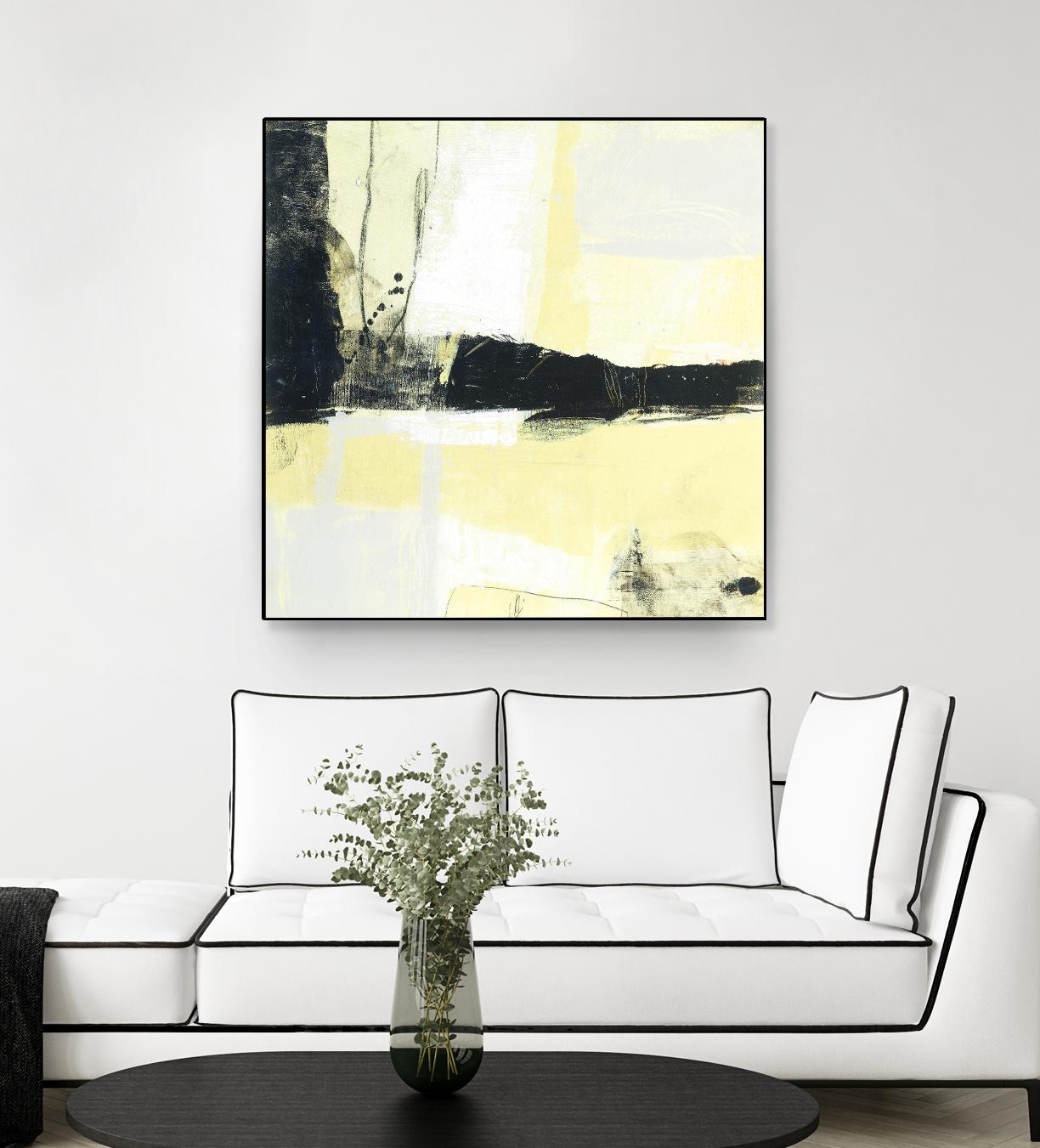 Coal Train D by JB Hall on GIANT ART - yellow abstract