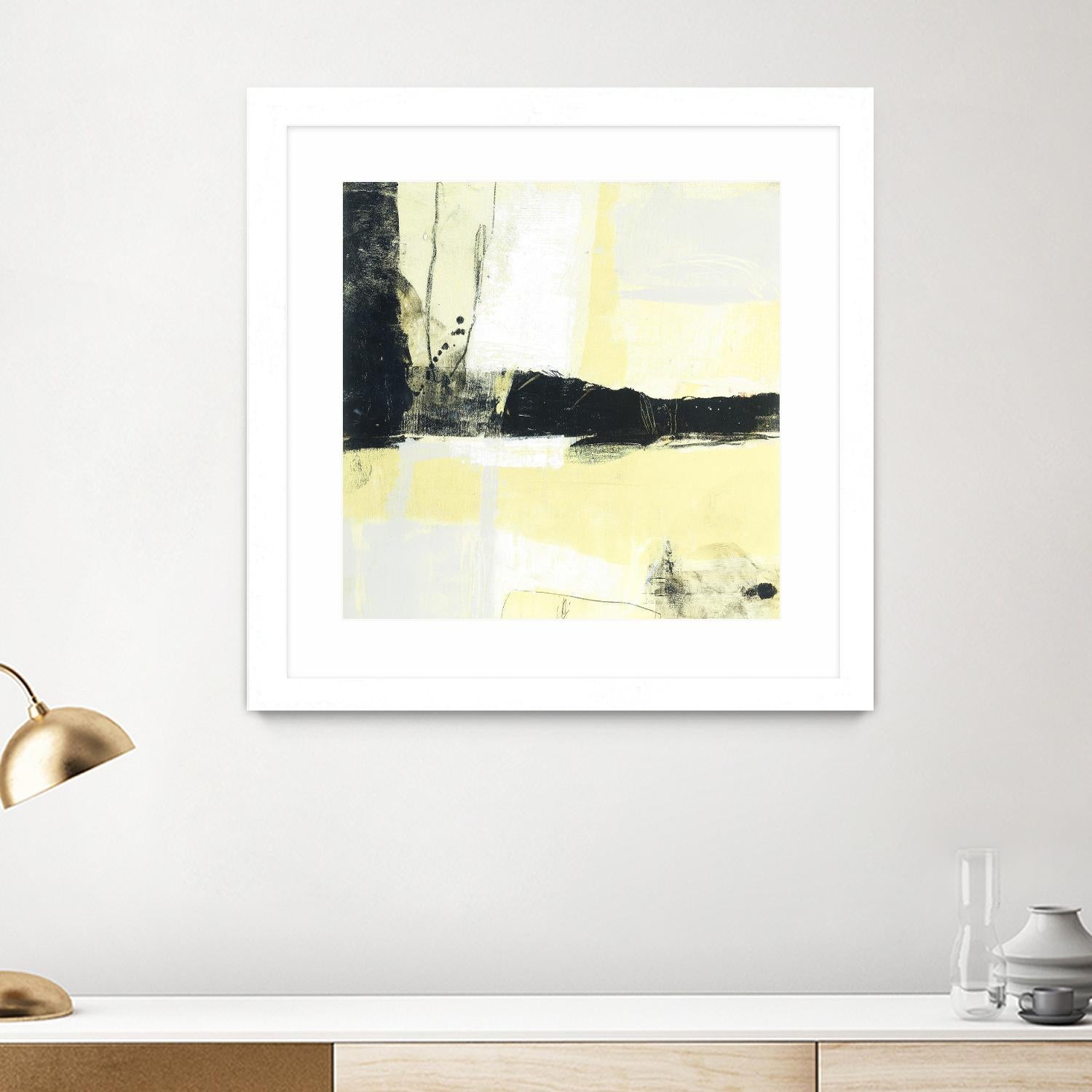 Coal Train D by JB Hall on GIANT ART - yellow abstract