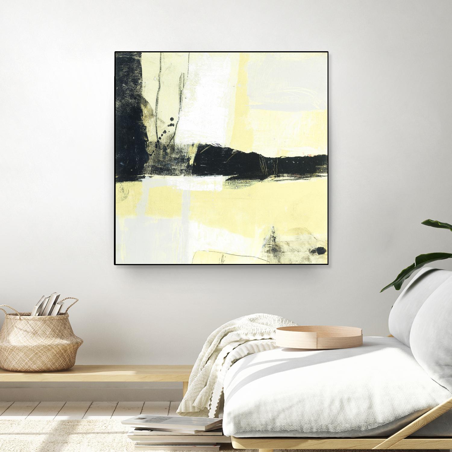 Coal Train D by JB Hall on GIANT ART - yellow abstract