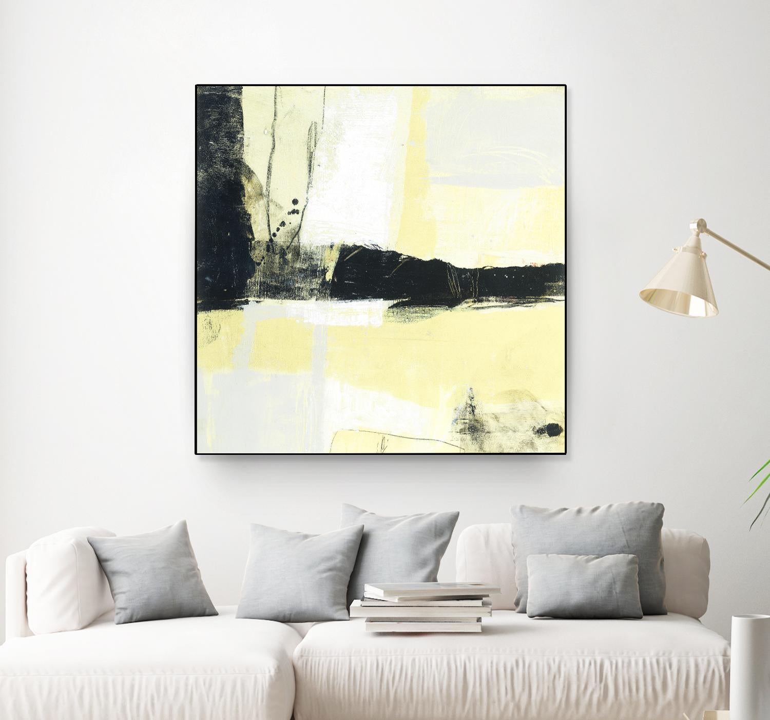 Coal Train D by JB Hall on GIANT ART - yellow abstract