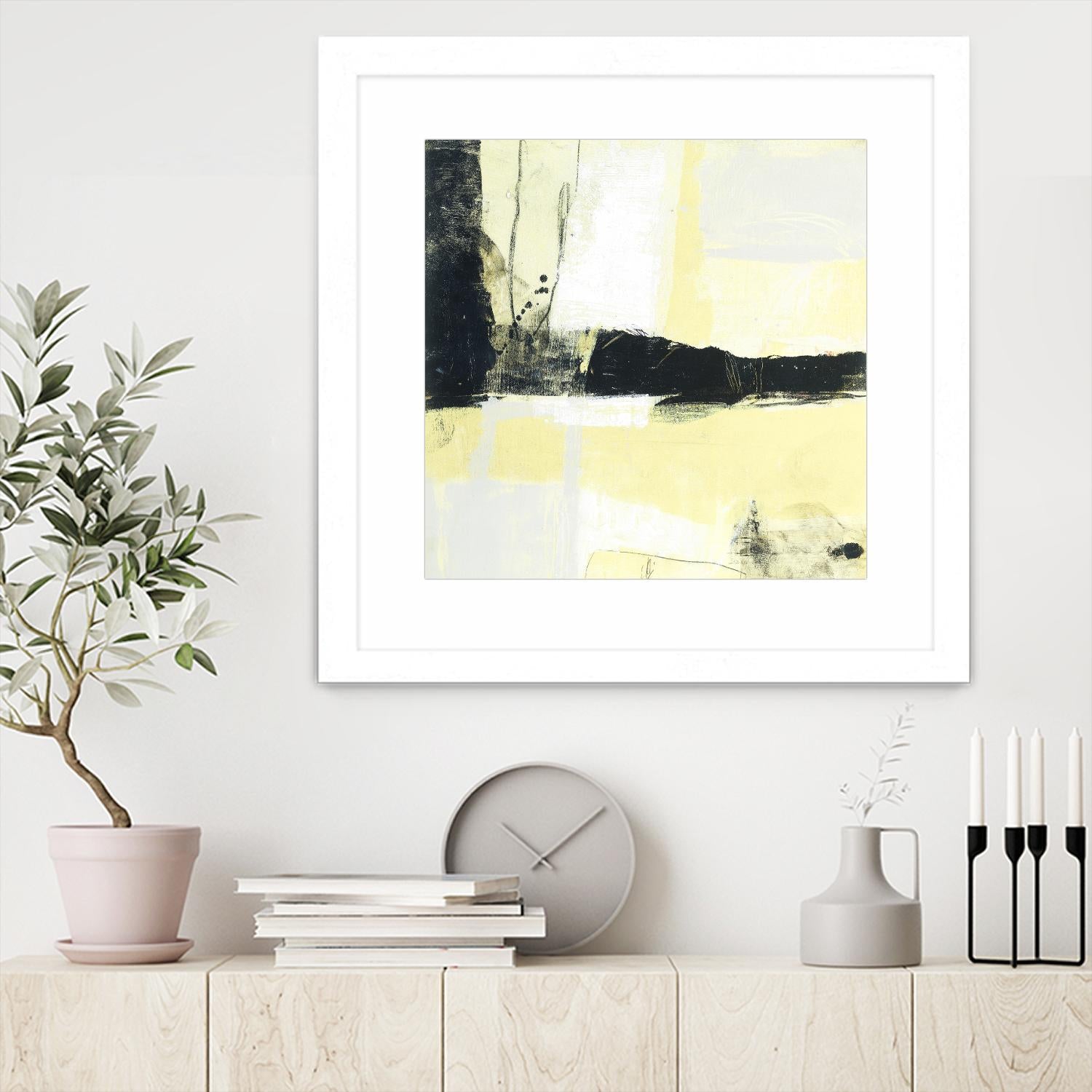 Coal Train D by JB Hall on GIANT ART - yellow abstract