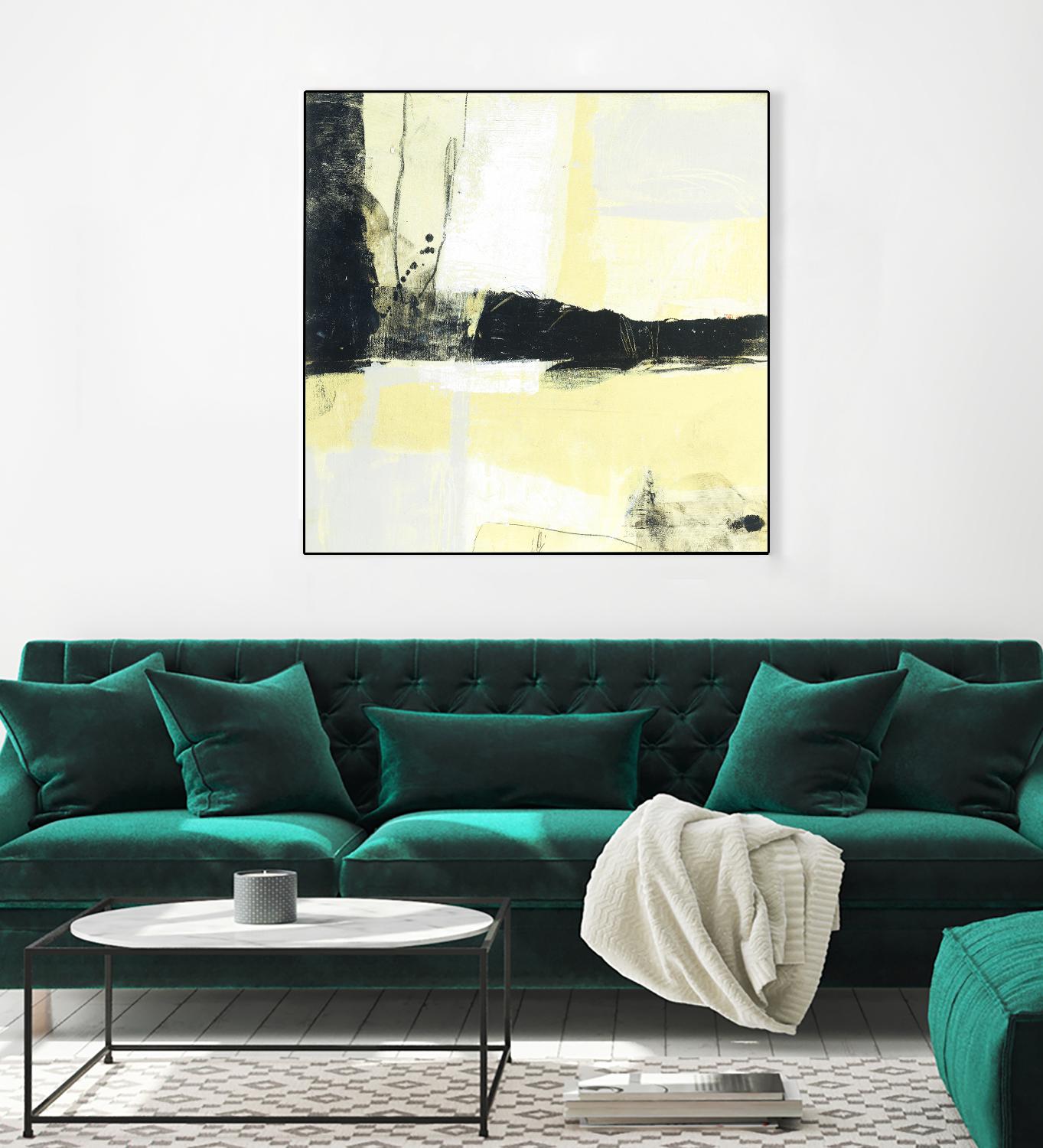 Coal Train D by JB Hall on GIANT ART - yellow abstract