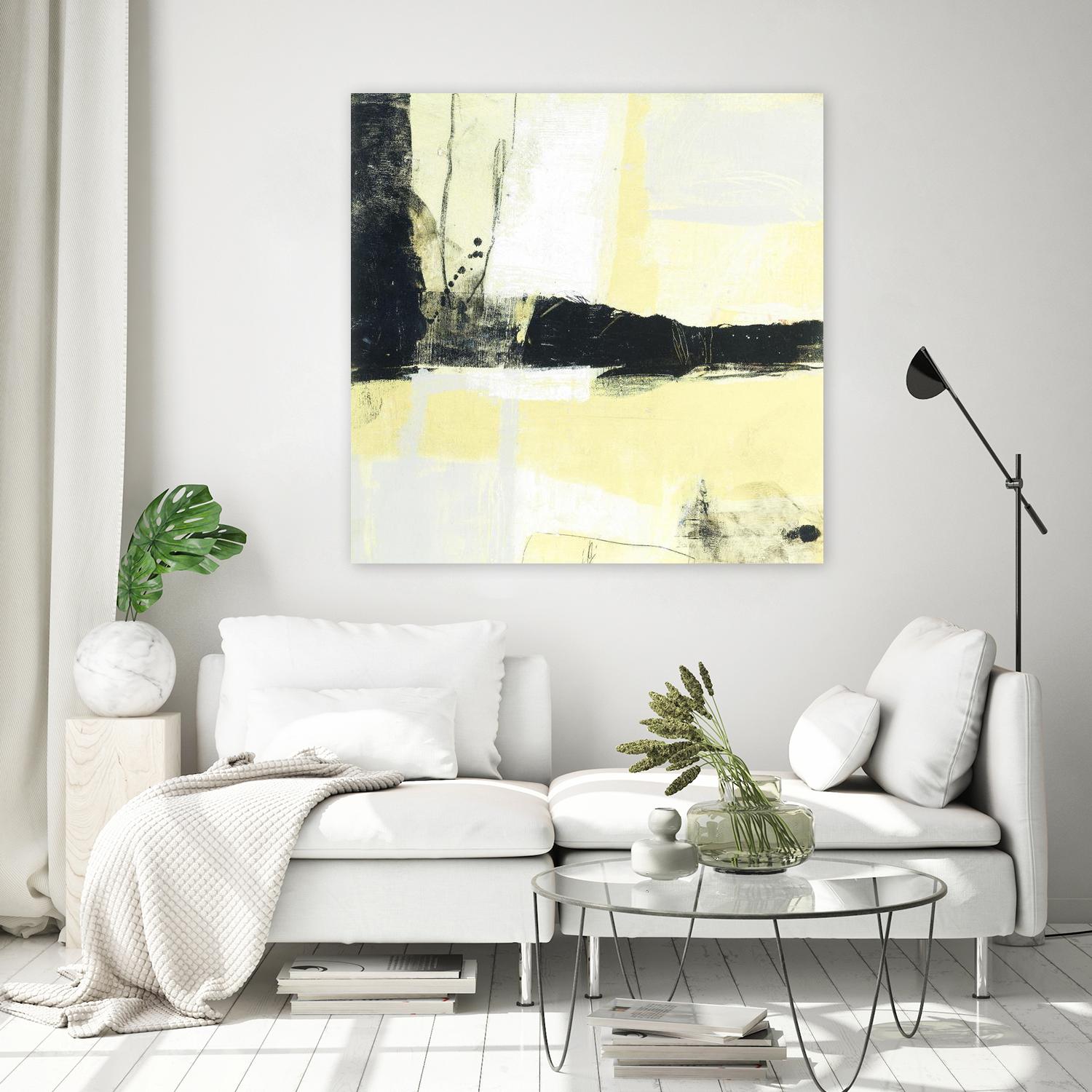 Coal Train D by JB Hall on GIANT ART - yellow abstract