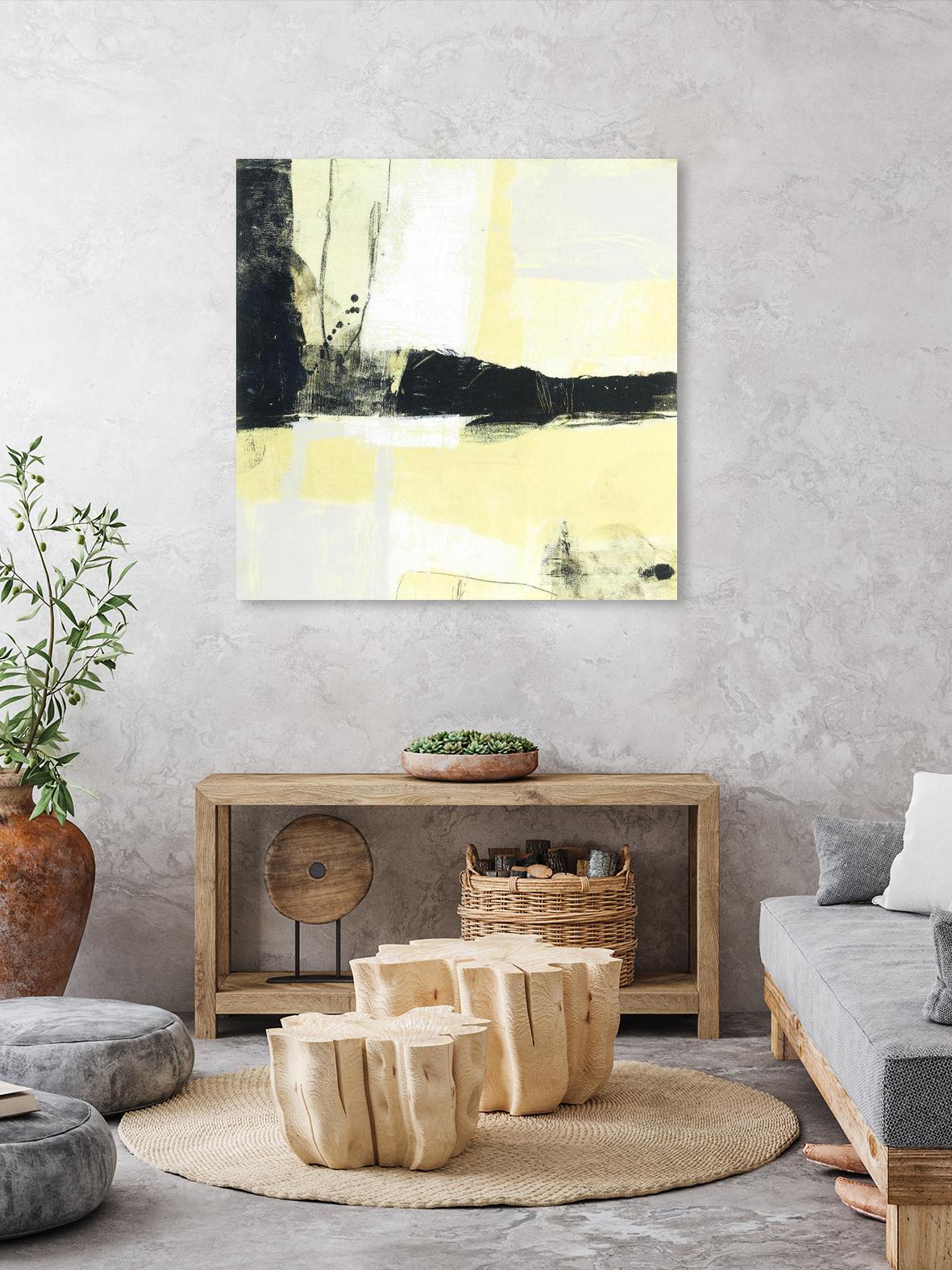 Coal Train D by JB Hall on GIANT ART - yellow abstract