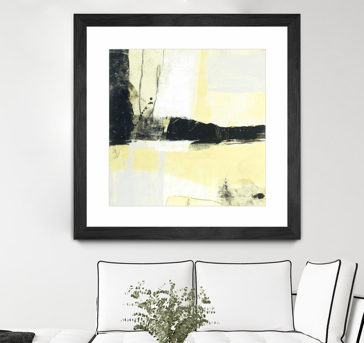 Coal Train D by JB Hall on GIANT ART - yellow abstract