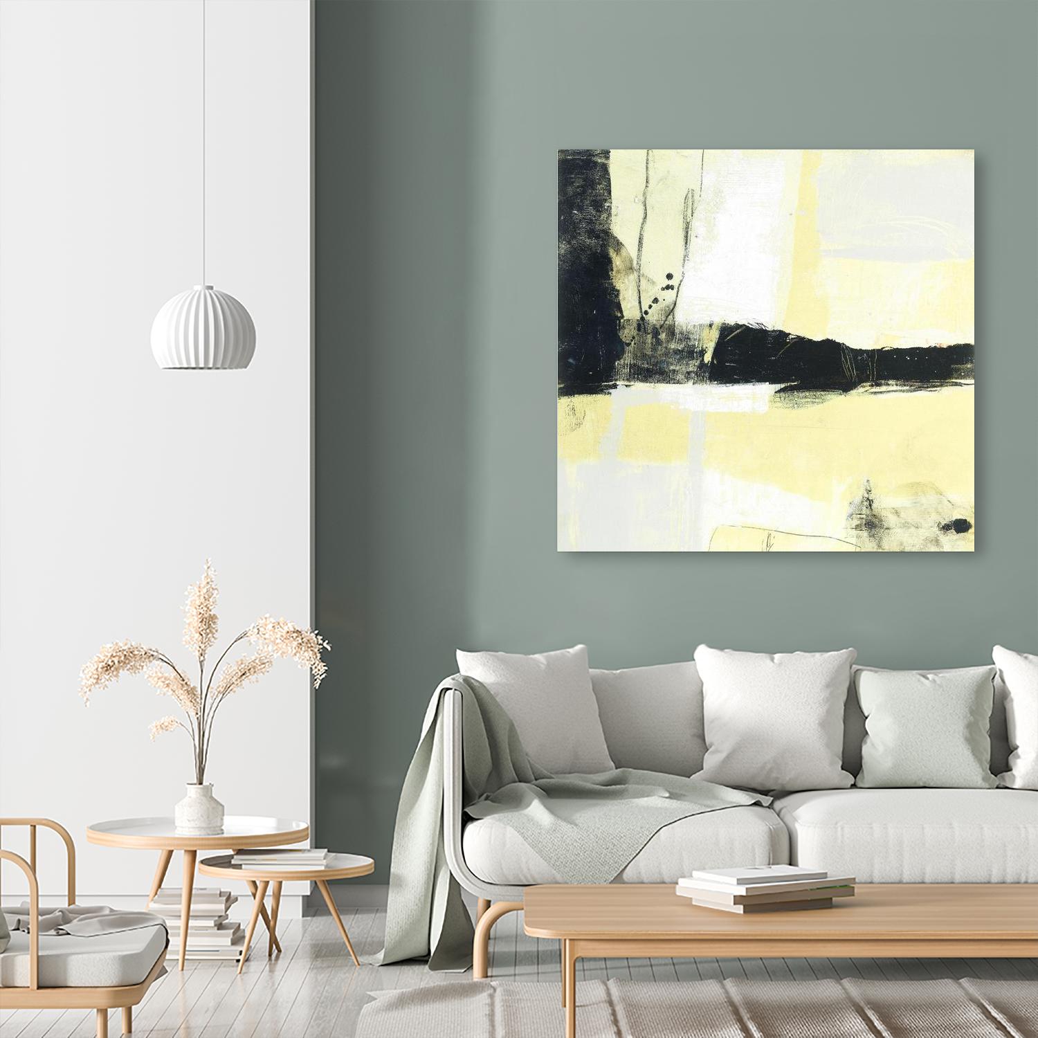 Coal Train D by JB Hall on GIANT ART - yellow abstract