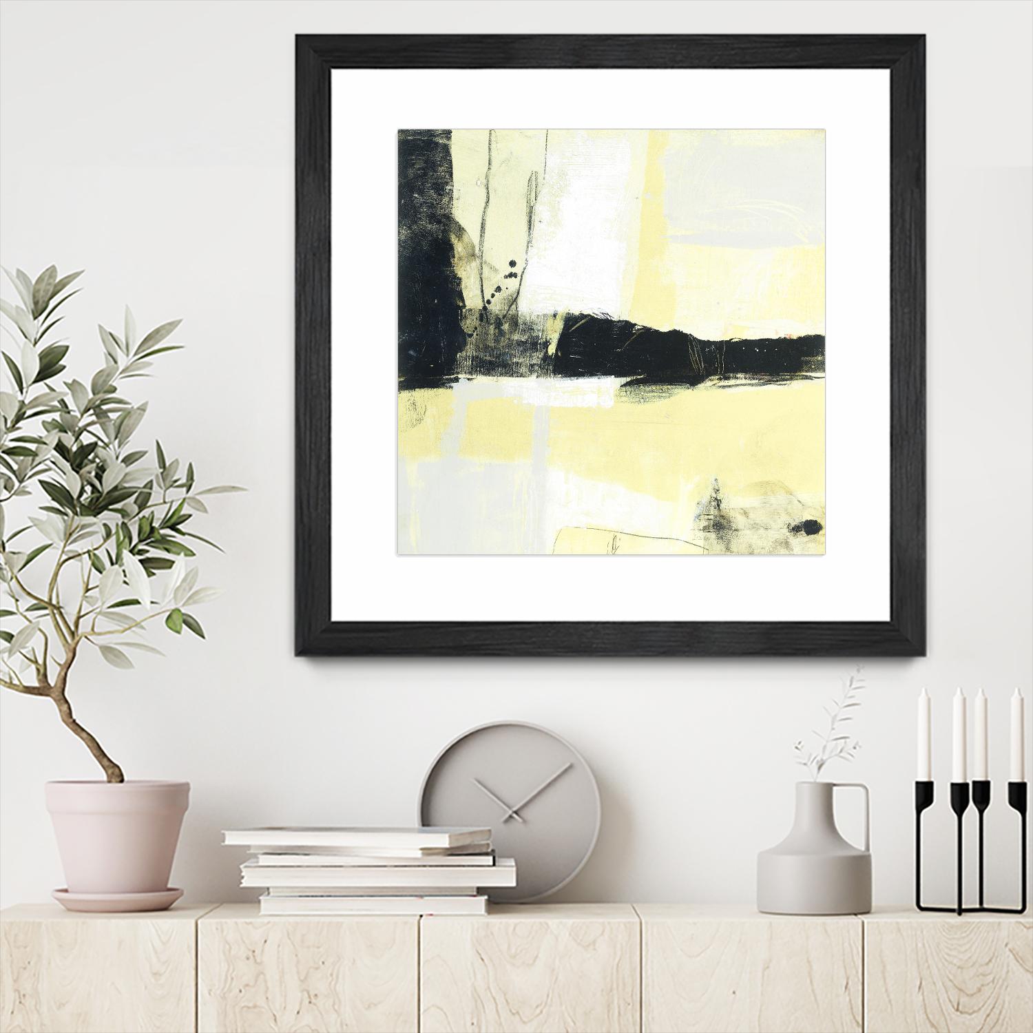 Coal Train D by JB Hall on GIANT ART - yellow abstract