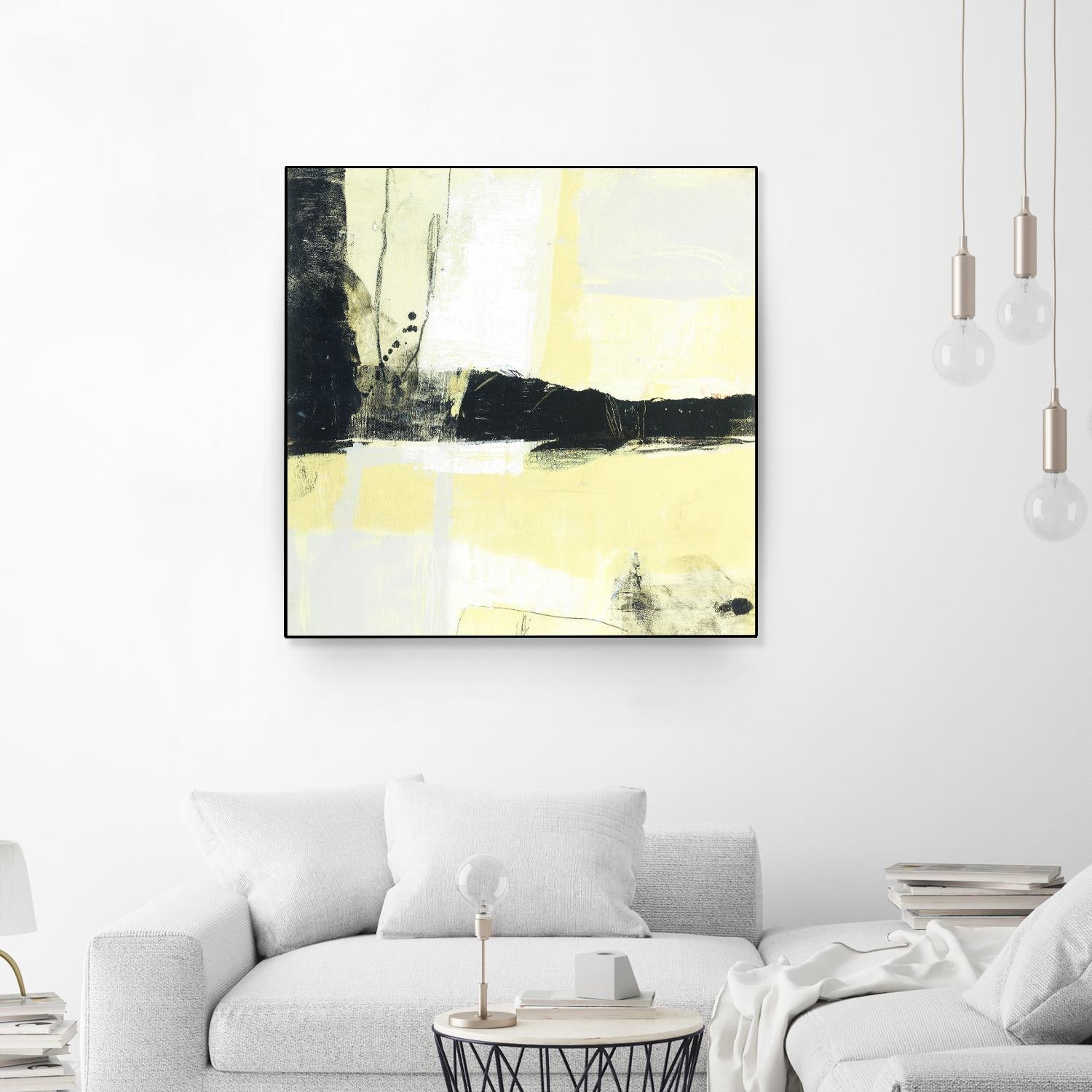 Coal Train D by JB Hall on GIANT ART - yellow abstract