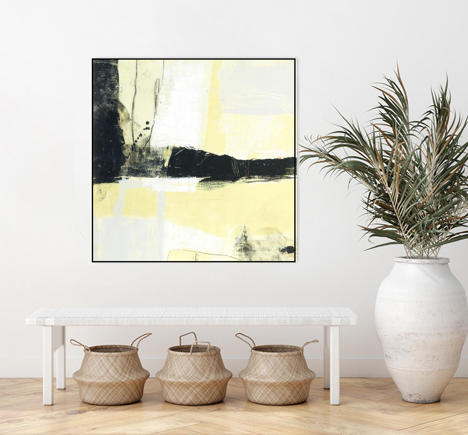 Coal Train D by JB Hall on GIANT ART - yellow abstract