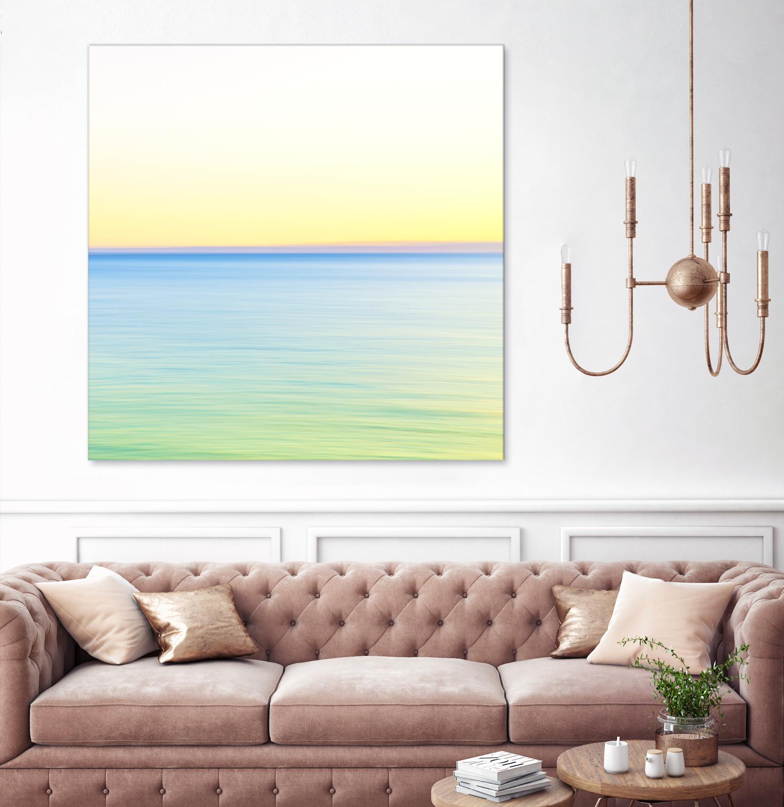 Minimalist Green Water by Kyle Goldie on GIANT ART - blue sea scene