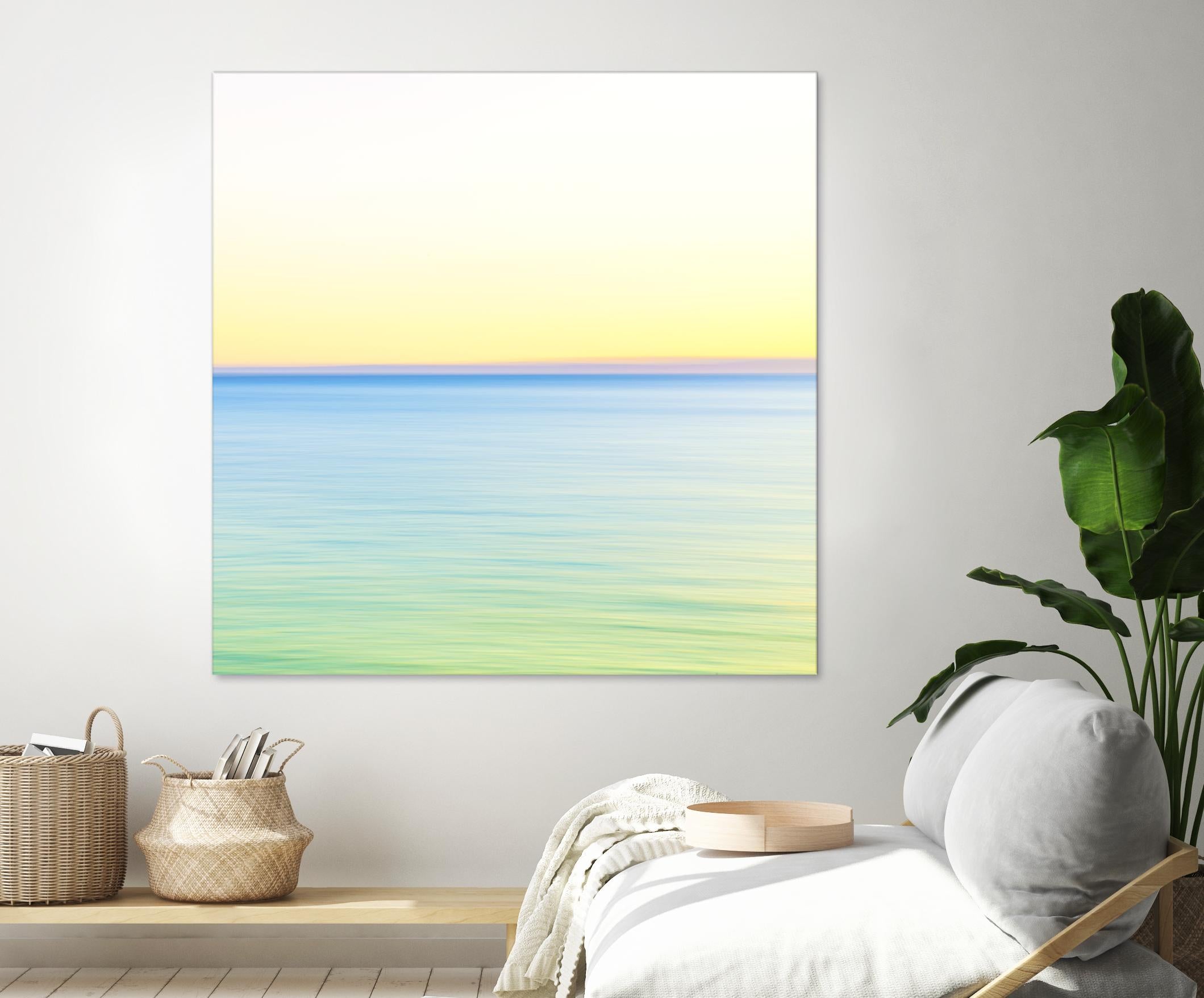 Minimalist Green Water by Kyle Goldie on GIANT ART - blue sea scene
