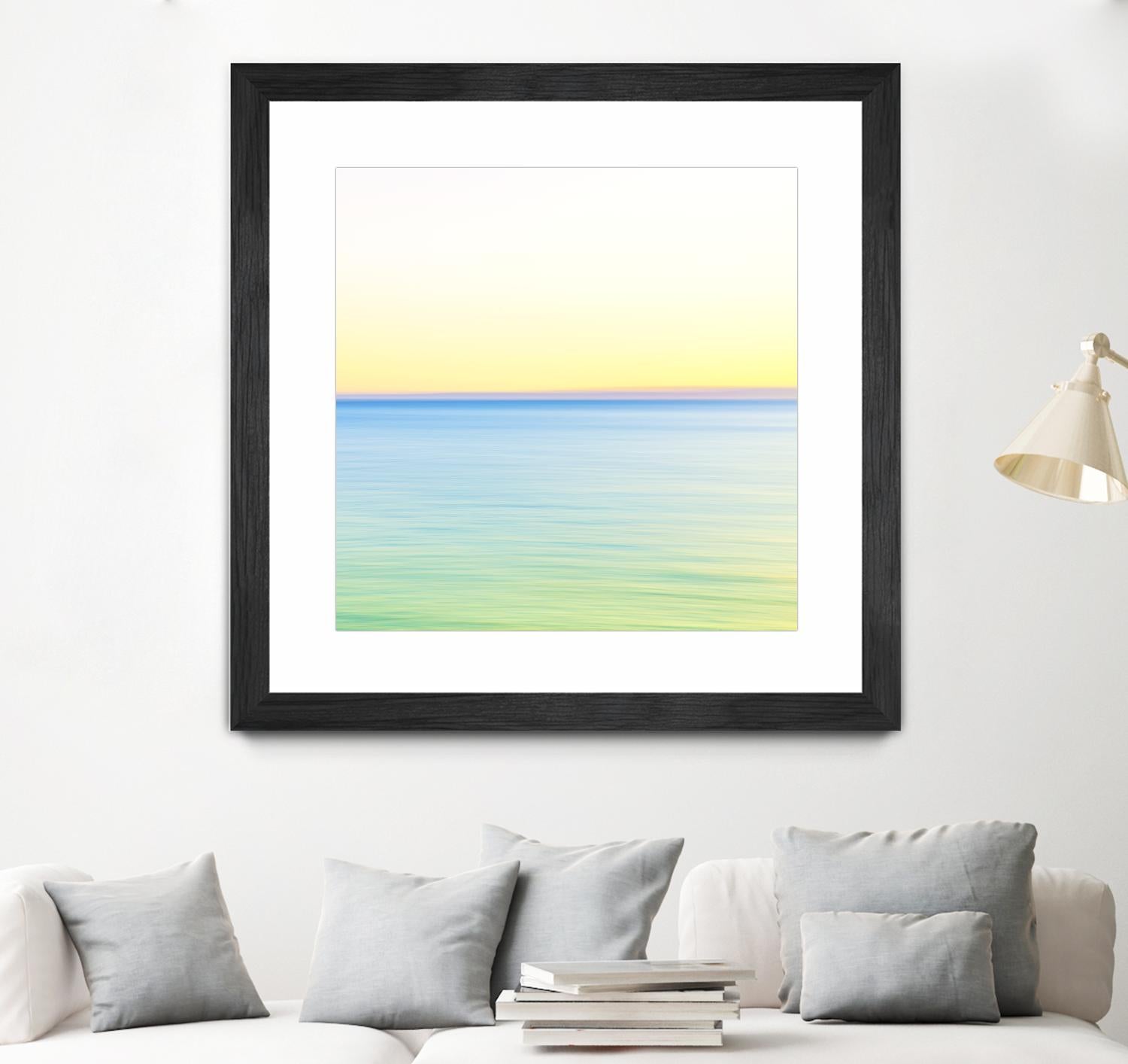 Minimalist Green Water by Kyle Goldie on GIANT ART - blue sea scene