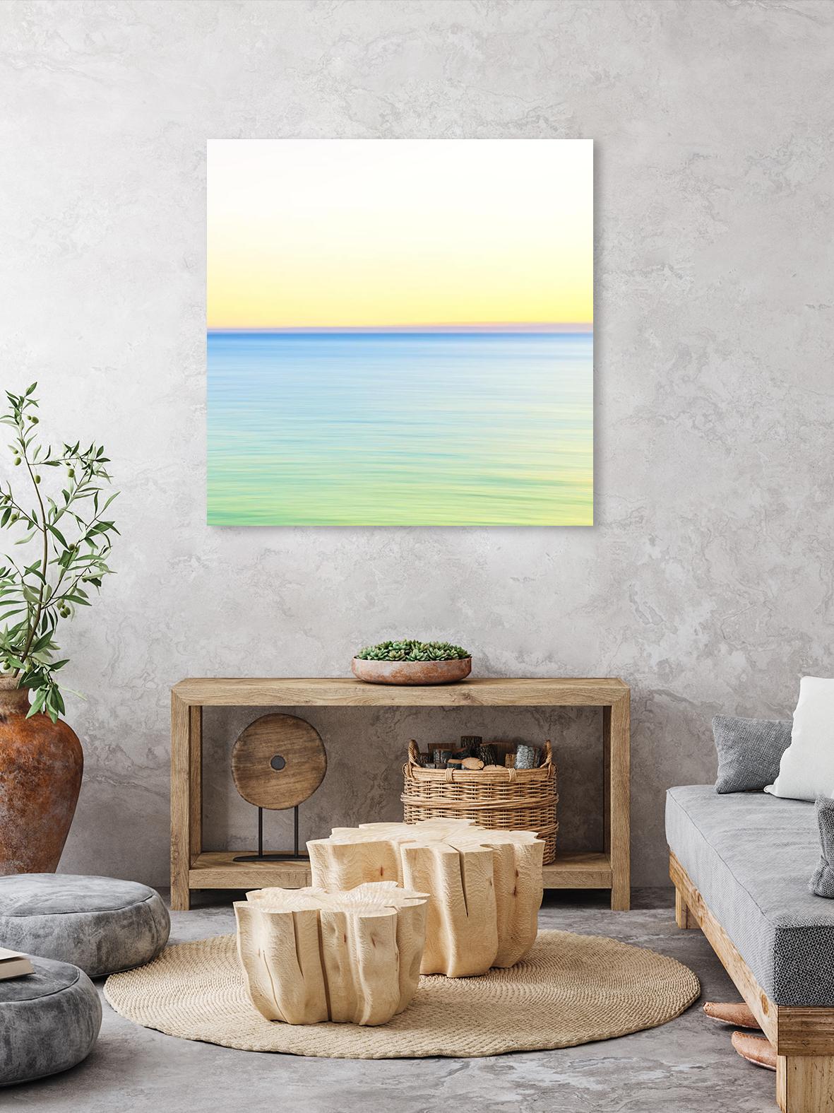 Minimalist Green Water by Kyle Goldie on GIANT ART - blue sea scene