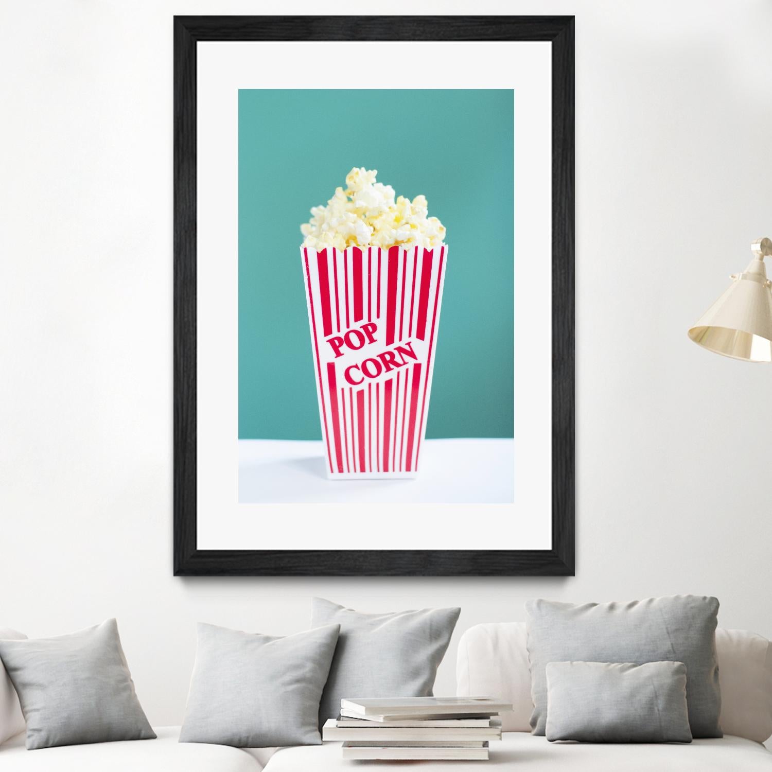 Movie Time by Libertad Leal on GIANT ART - turquoise fruit-food-drink