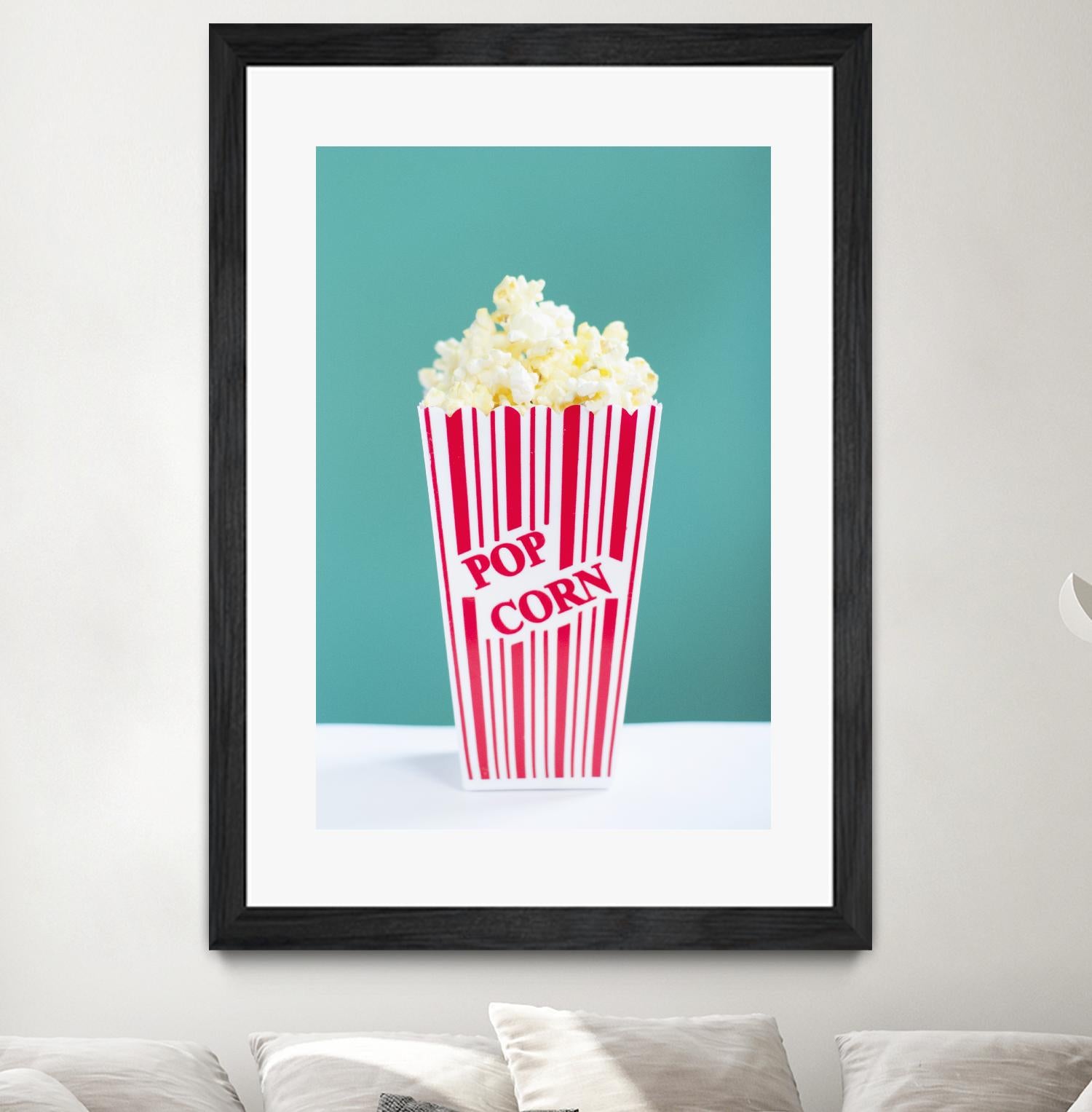 Movie Time by Libertad Leal on GIANT ART - turquoise fruit-food-drink