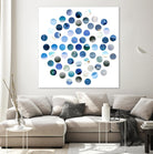 Circle Grid D by THE Studio on GIANT ART - blue abstract