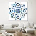 Circle Grid D by THE Studio on GIANT ART - blue abstract