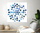 Circle Grid D by THE Studio on GIANT ART - blue abstract